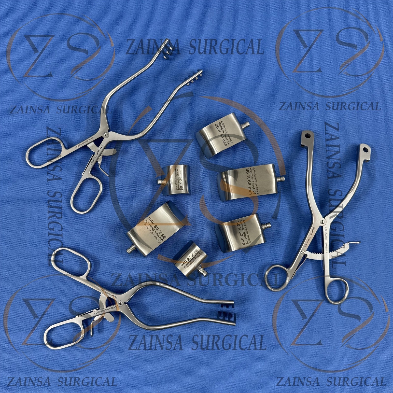 Shoulder, Hip Retractor Surgery Set German Set of 9 PCs Orthopedic Retractor Ins