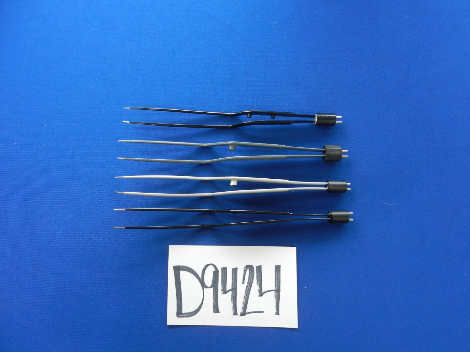 D9424 Bayonet Bipolar Insulated Forceps Lot of 4 Approx. 22cm-23cm Length