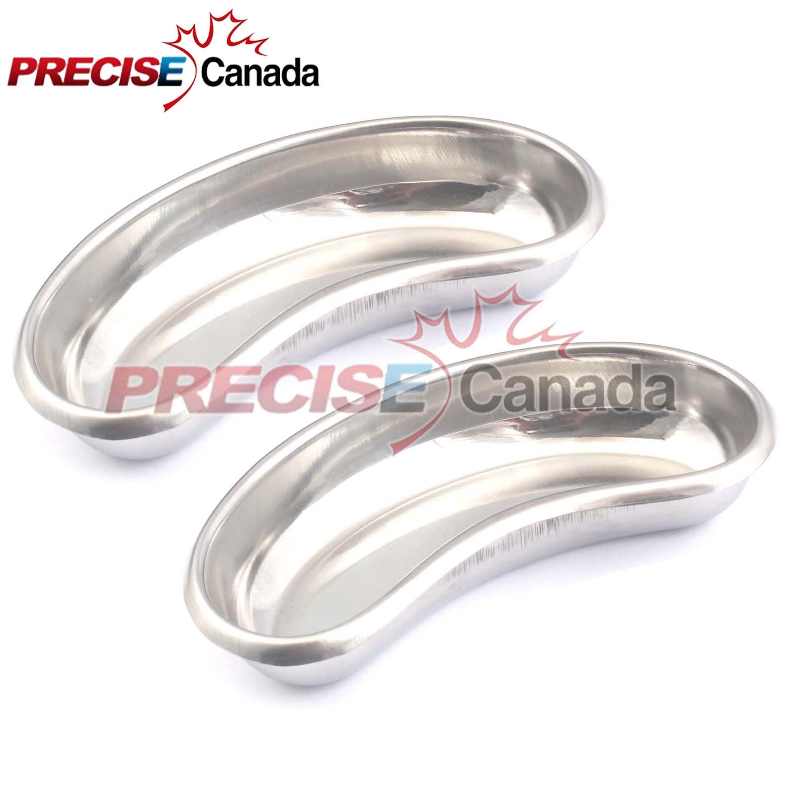 2 Pcs Professional Surgical KIDNEY TRAY 8″ DISH BASIN Stainless Steel Instrument