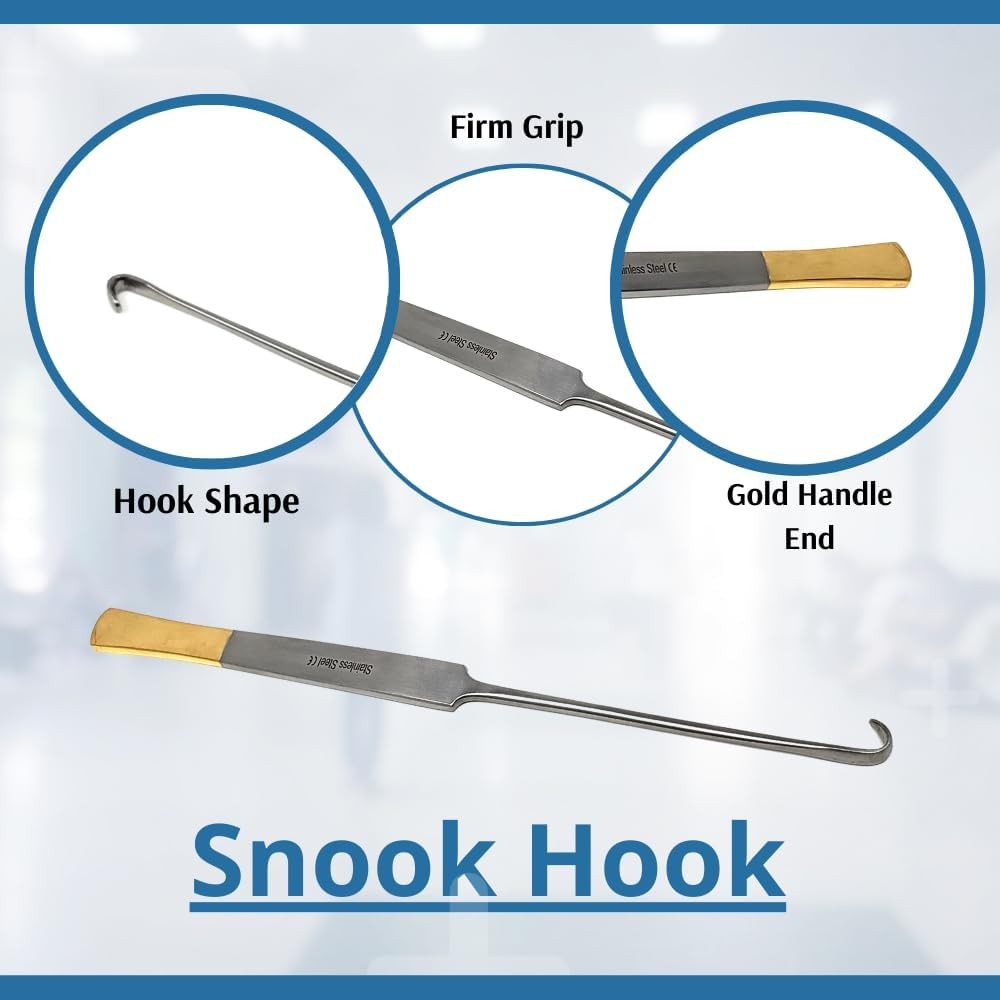 8″ Spay Snook Hook Veterinary Surgical Instruments Stainless Steel German Grade