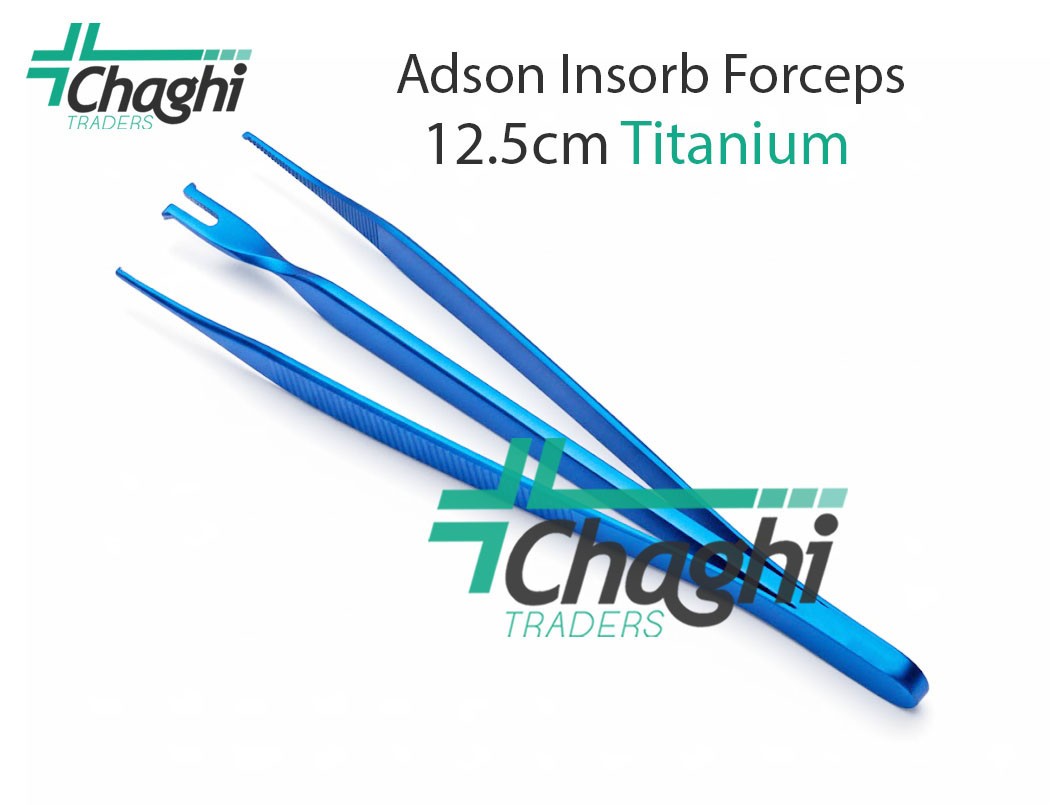 Adson Insorb Forceps 12.5cm Titanium Surgical Orthopedic Instruments By Chaghi T