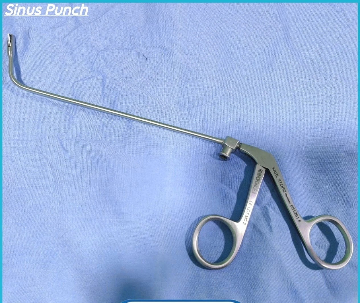 KARL STORZ 651251FR Rhinoforce II KUHN 90° Sinus Punch Right Side 1x3mm Bite 6″