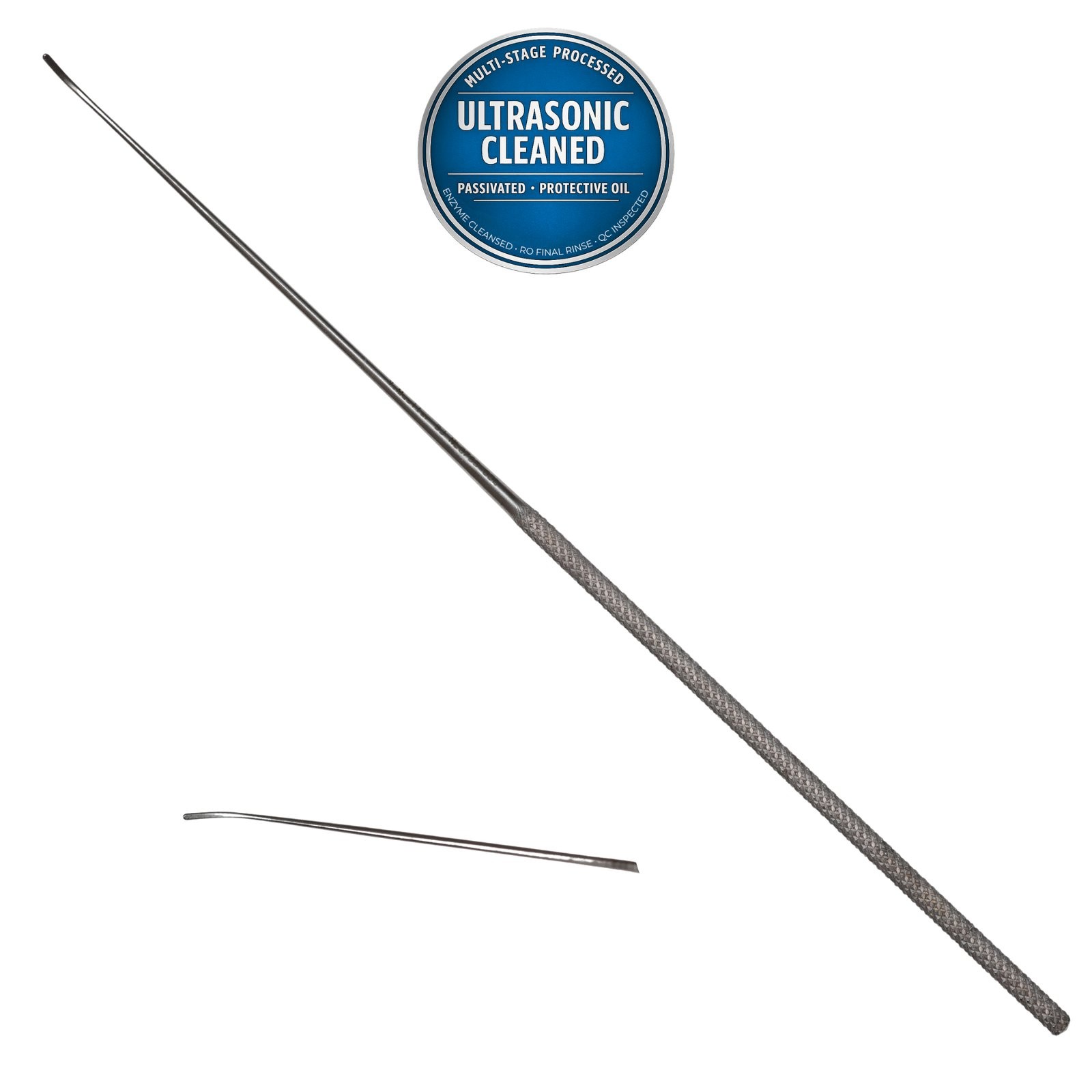 V Mueller NL3785-006 Rhoton Spatula Dissector, Curved, #6, 7-3/8″