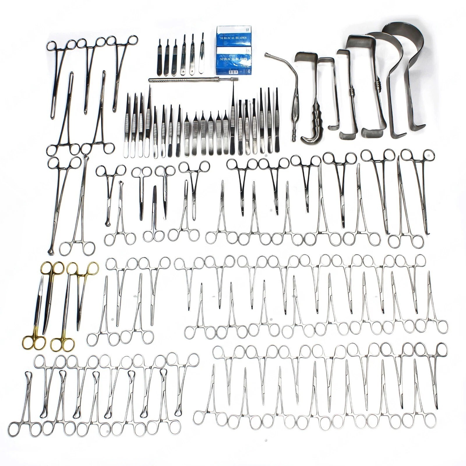 108-Pcs Set Laparotomy Instruments Medical Surgical Abdominal Surgery Kit