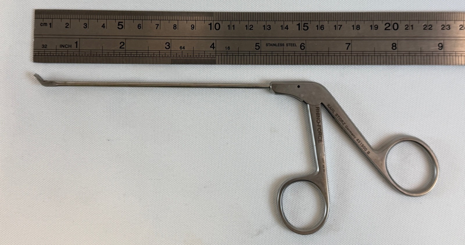 Karl Storz 451500B Blakesley Rhino Force Size 0 Upturned 45° 3mm Through Cut ENT