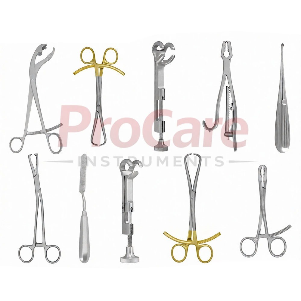 10 Assorted Orthopedic Surgical Instruments Custom Made Set