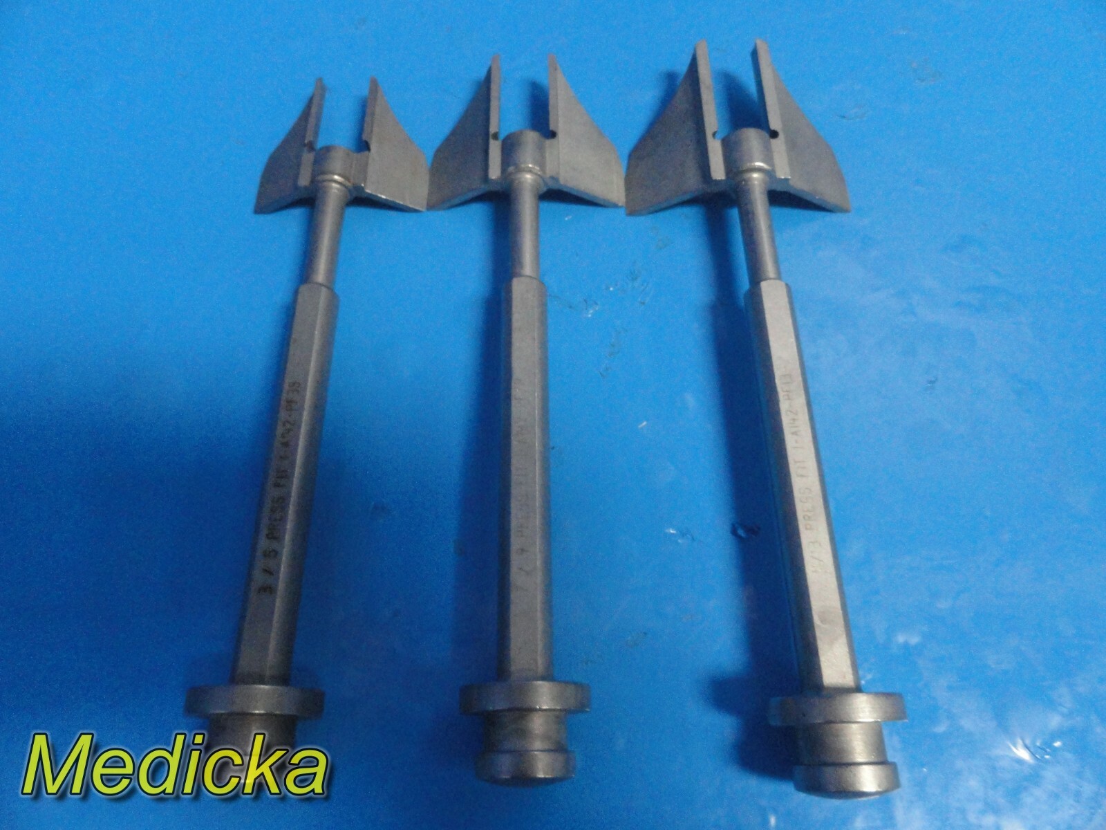 6X Stryker Howmedica Osteonics Assorted Orthopedic Press Fit + Cement ~ 19502