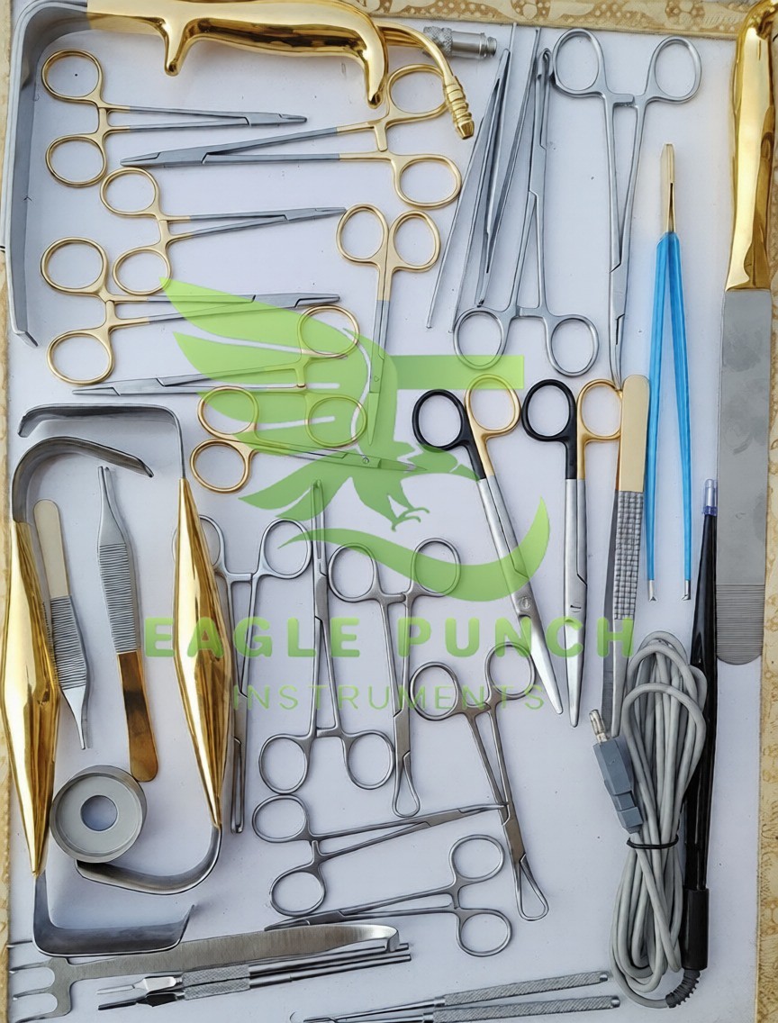 Tebbetts Breast Surgery Instruments Set of 38 PCs Breast Augmentation Set