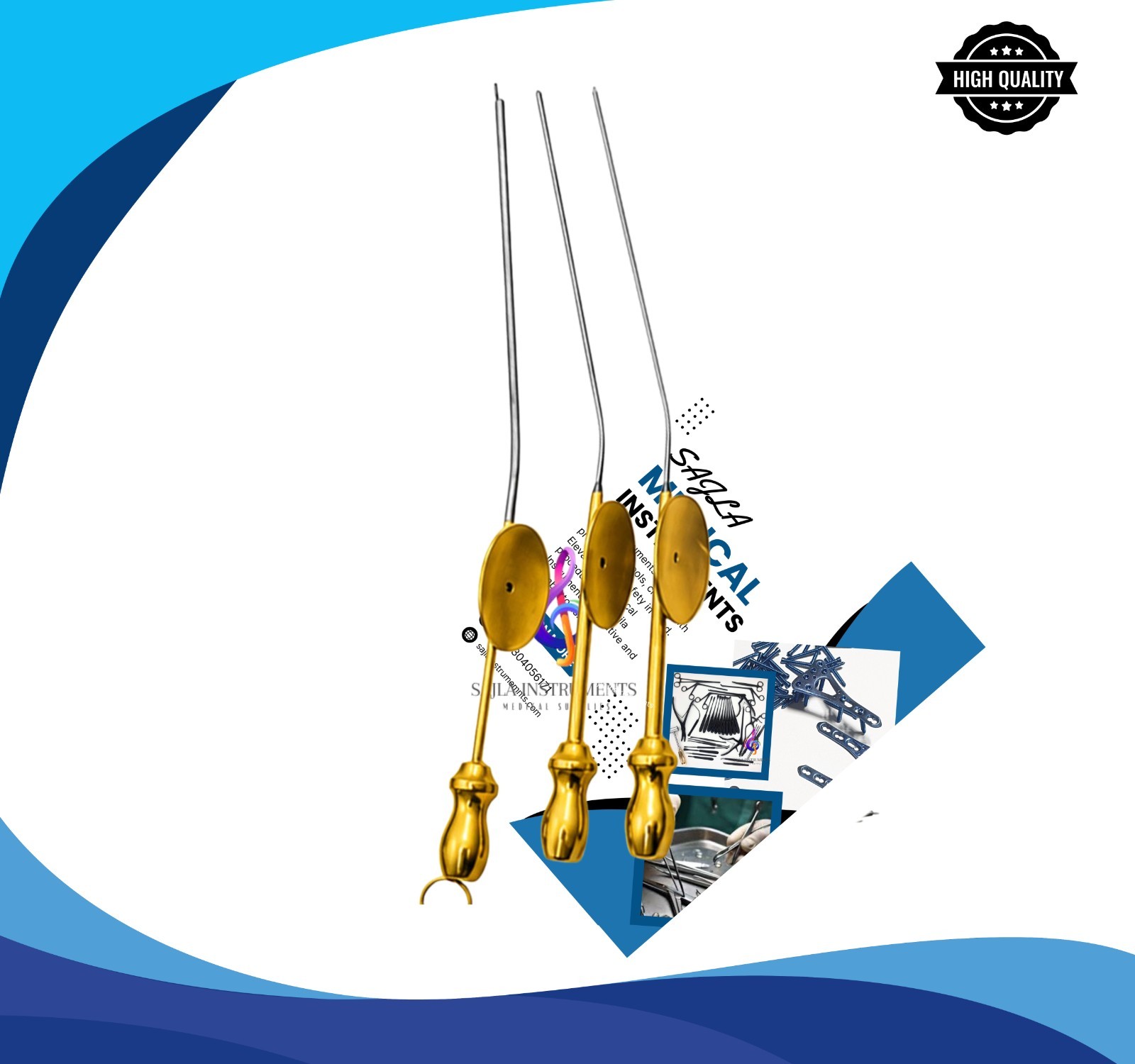 34PCS Otology Surgical Instrument Set ENT Ear Surgery Kit Stainless Steel