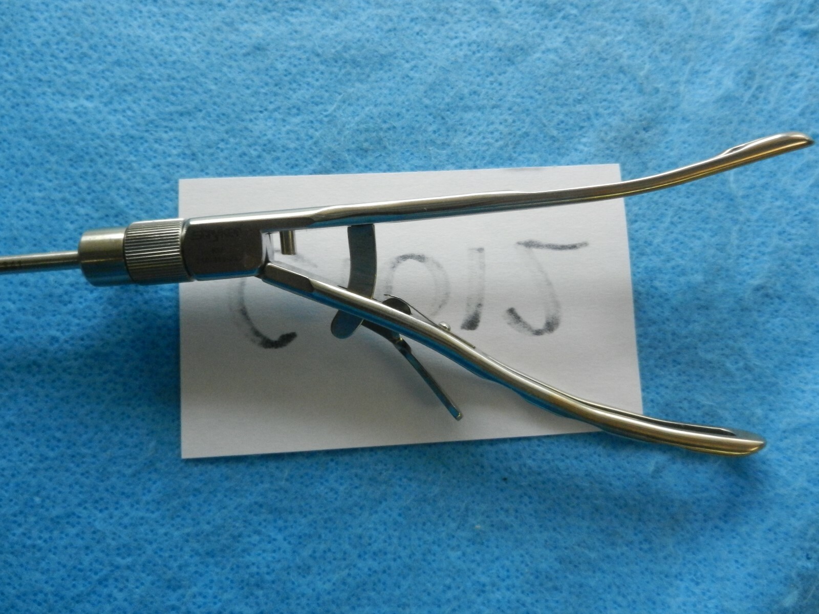 Stryker Surgical Laparoscopic 5mm Left Curved Needle Holder 250-080-341