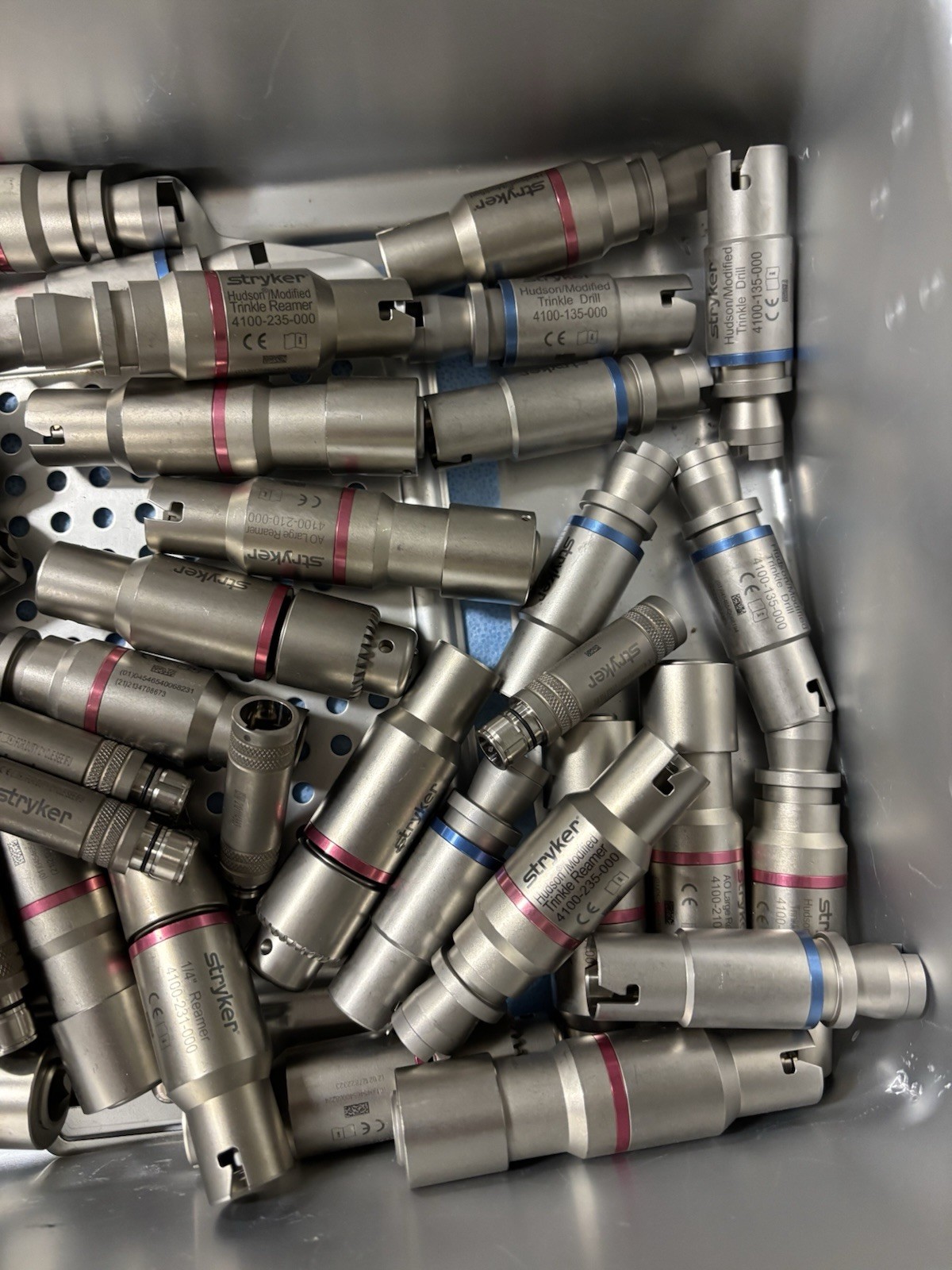 Lot Of Various Stryker Drill Pieces