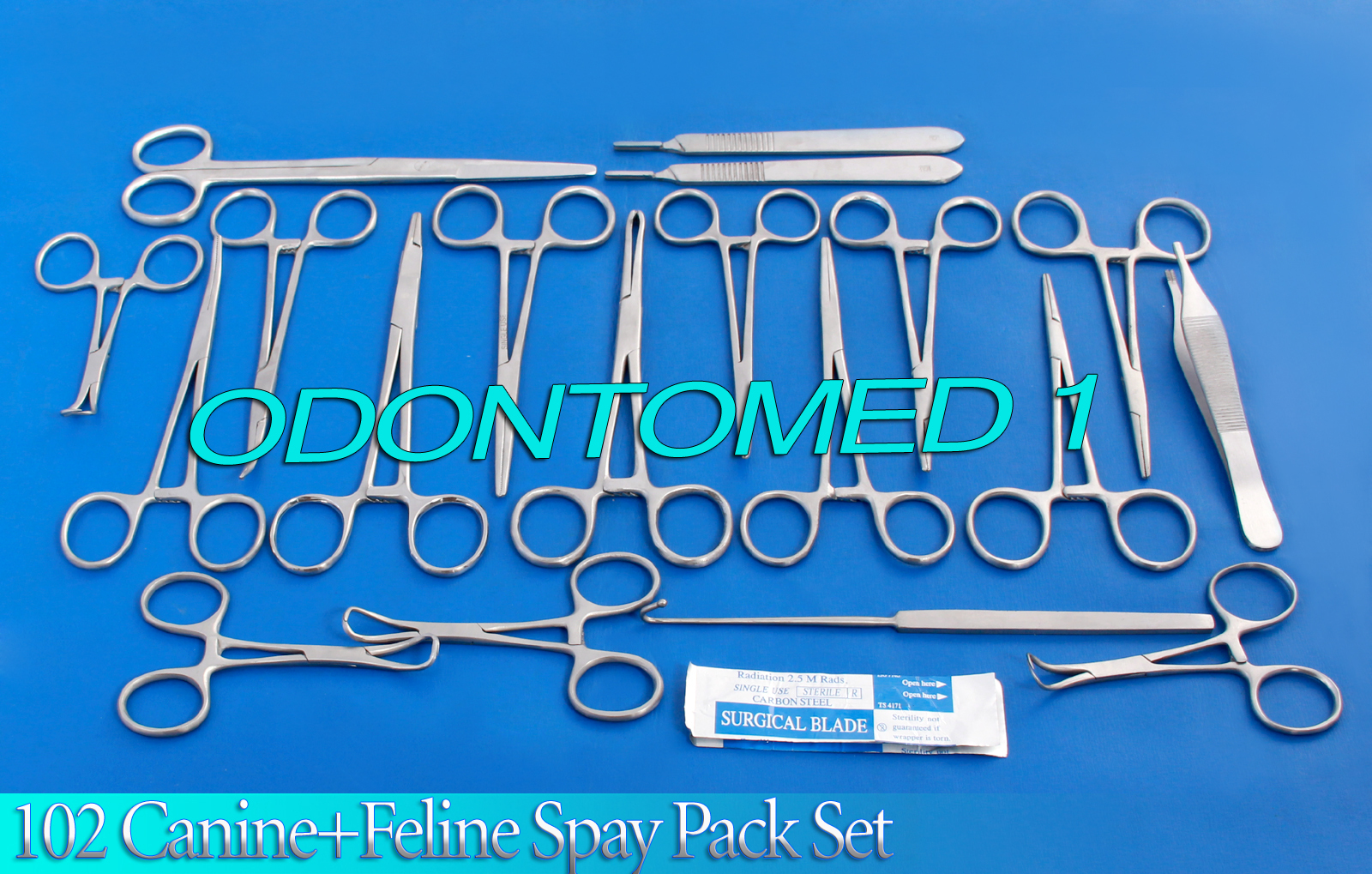 102 Pcs Canine+feline Spay Pack Veterinary Surgical Instruments Ds-1081