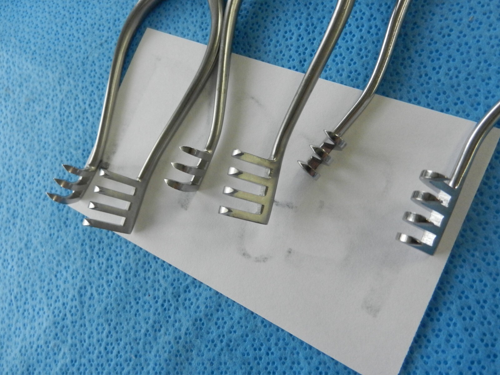 D6831 Codman Jarit Weitlander Retractors Lot of 6 Approx. 16cm 3×4 Prongs