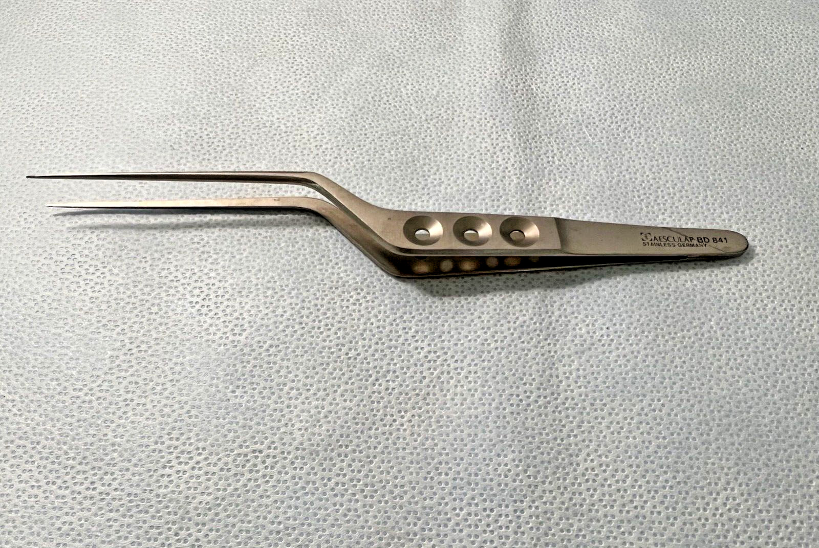 Aesculap BD841 Yasargil Bayonet Micro Forceps 0.9mm Tip X 8″ Length