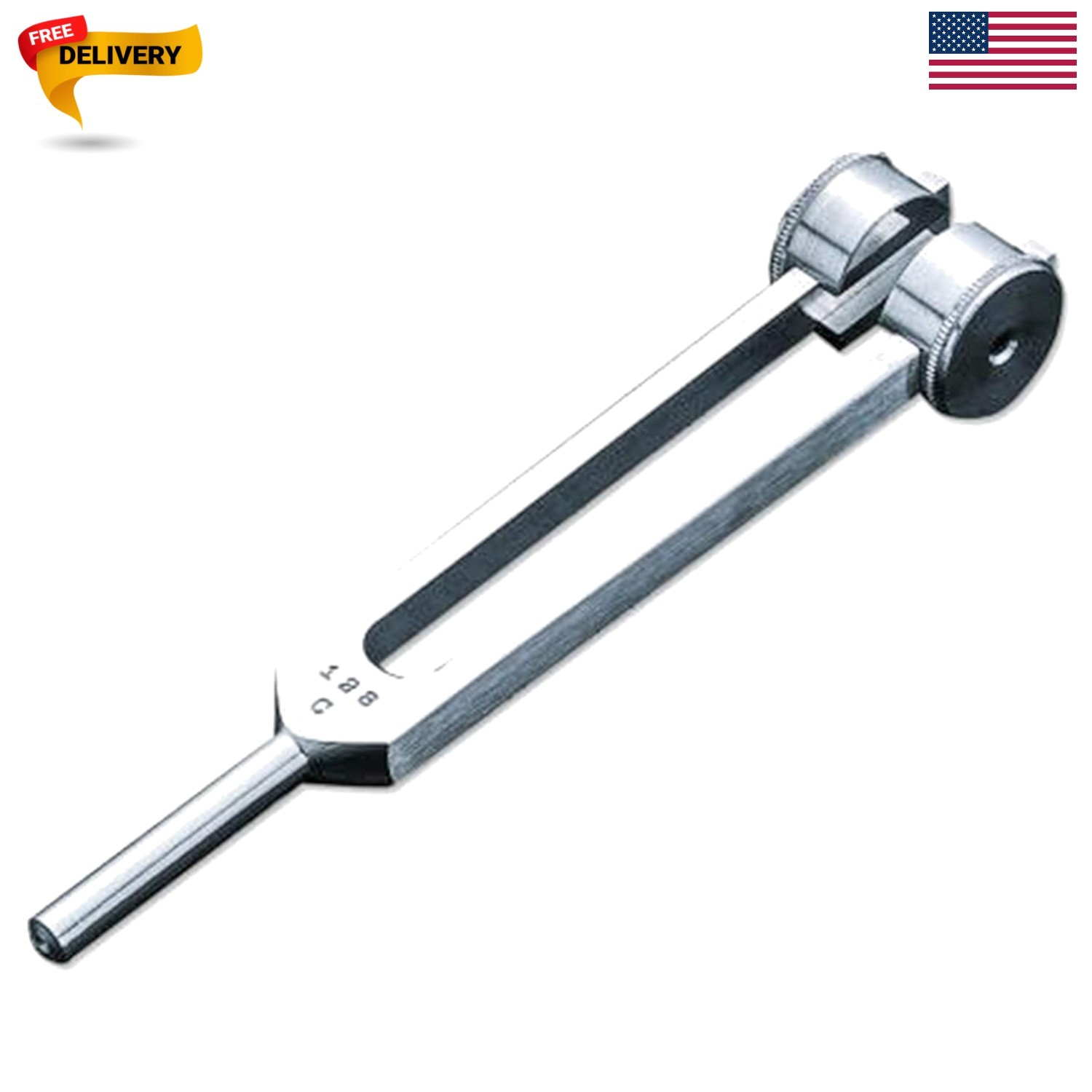 Medical-Grade C128 Hz Tuning Fork – Lightweight, Non-Magnetic Design for Tests