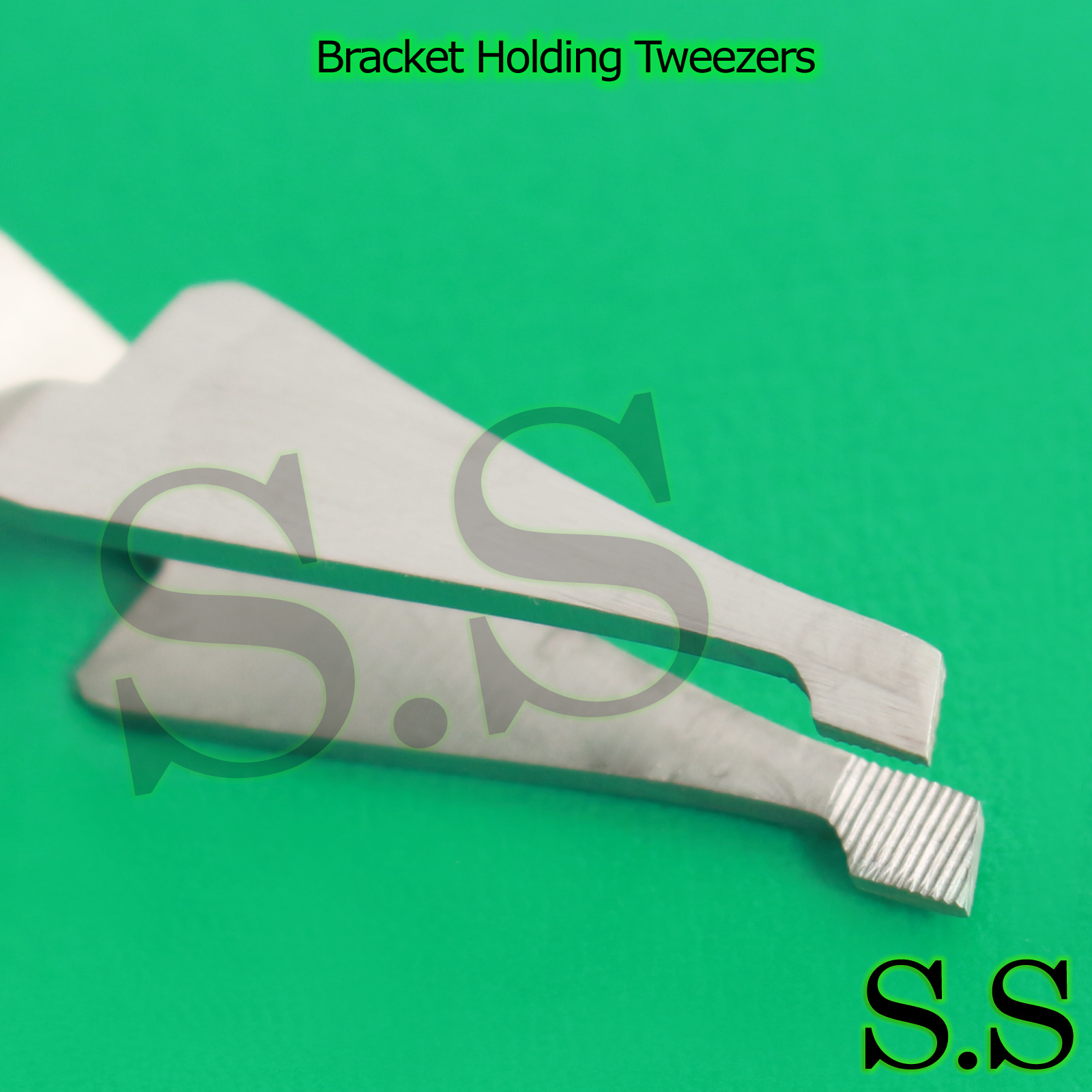 Dental Orthodontic Stainless Steel Bracket Holding Tweezers Surgical Instrument