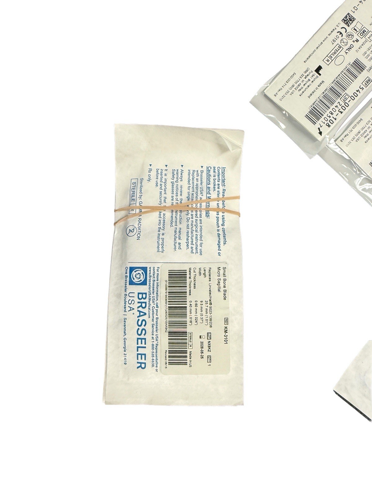 Km-3101 Brassler Micro Sagittal Saw Blade, Sterile, 2028.