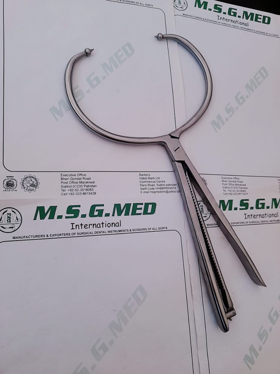 Orthopedic Bone Reduction Forceps Clamps with Ball Point X Large Stainless