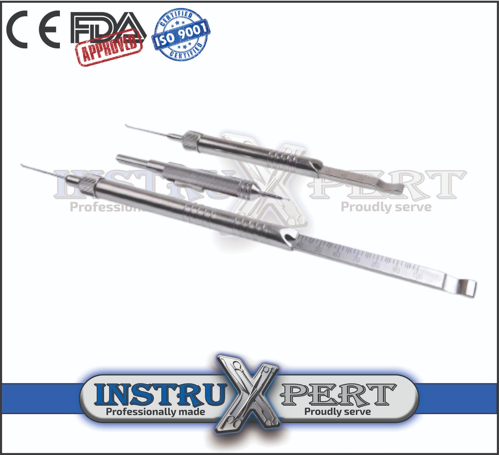 Orthopedic Depth Gauge Stainless Steel Veterinary Orthopedic Instruments