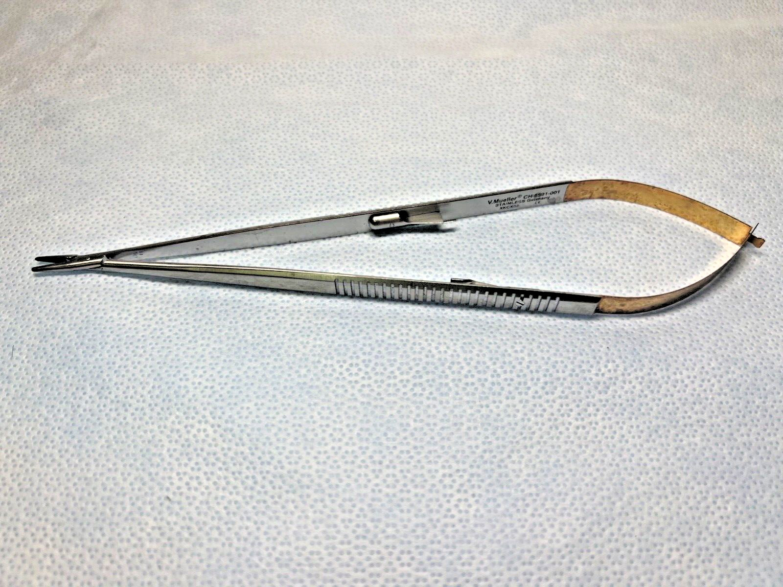 V. Mueller CH8591-001 Jacobson Tungsten Carbide Needle Holder 8-3/4″ Spring Lock