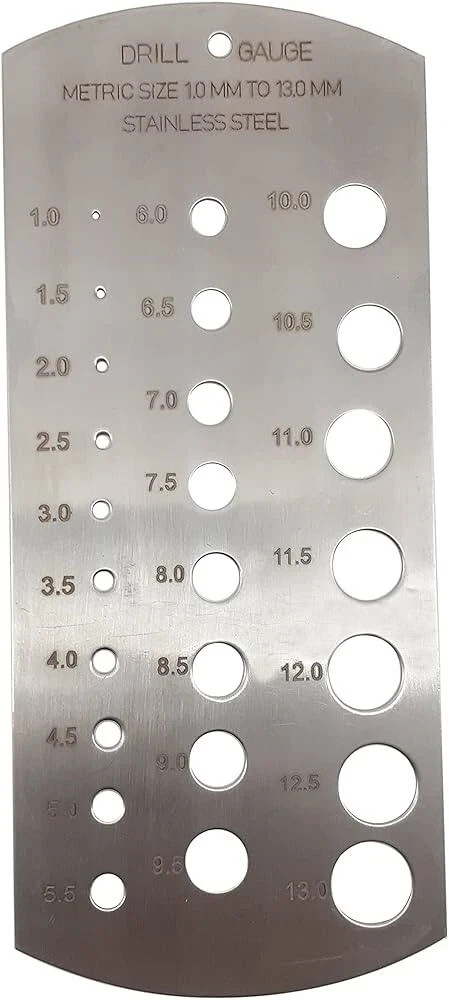 Orthopedic Combo of Measuring Drill & Screw Gauge for Drill Bit, K Wire, Pin
