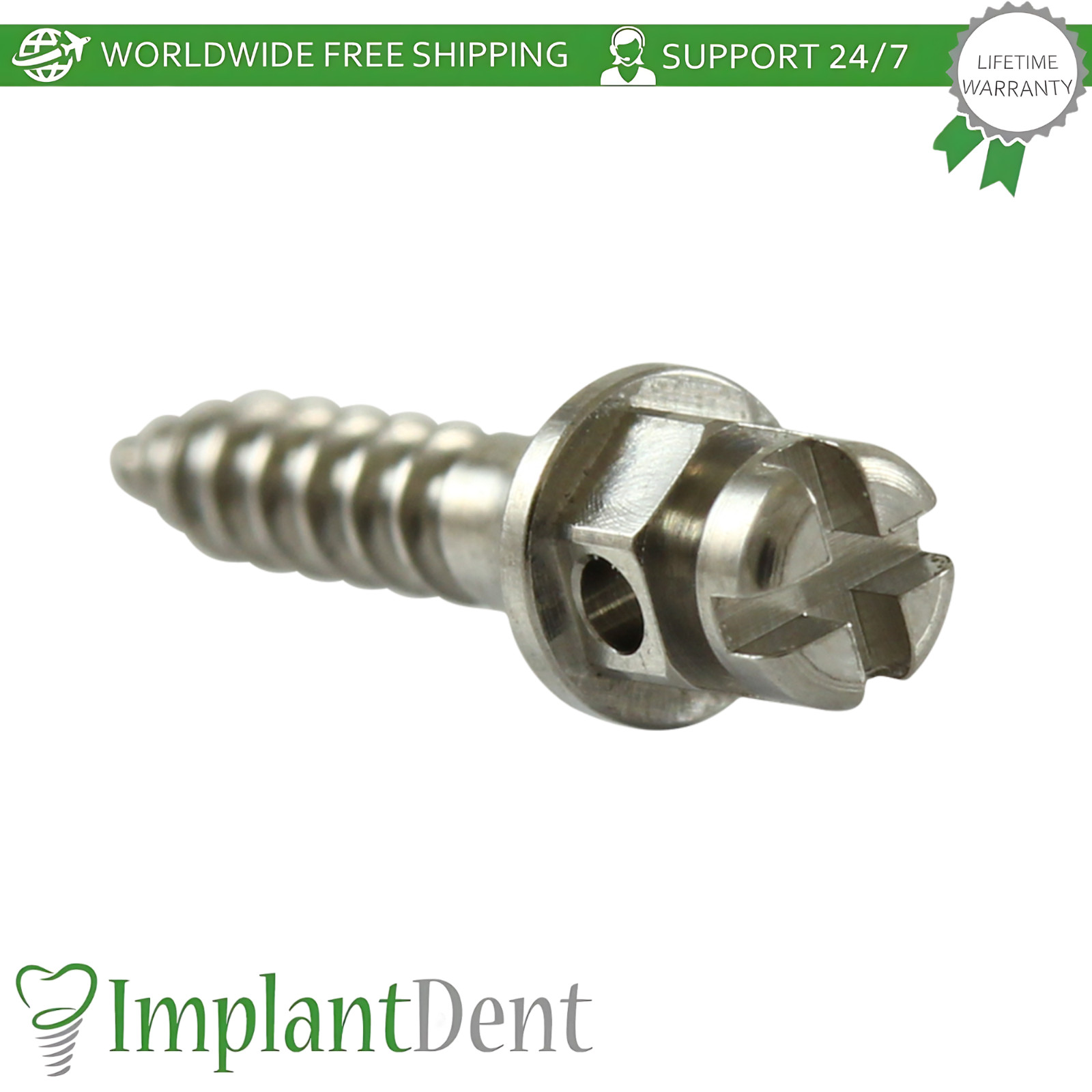 X5 Cross Head 0rthodontic Micro-Dental Fixture TADs Mini-Screws 10pcs Ø1.5mm