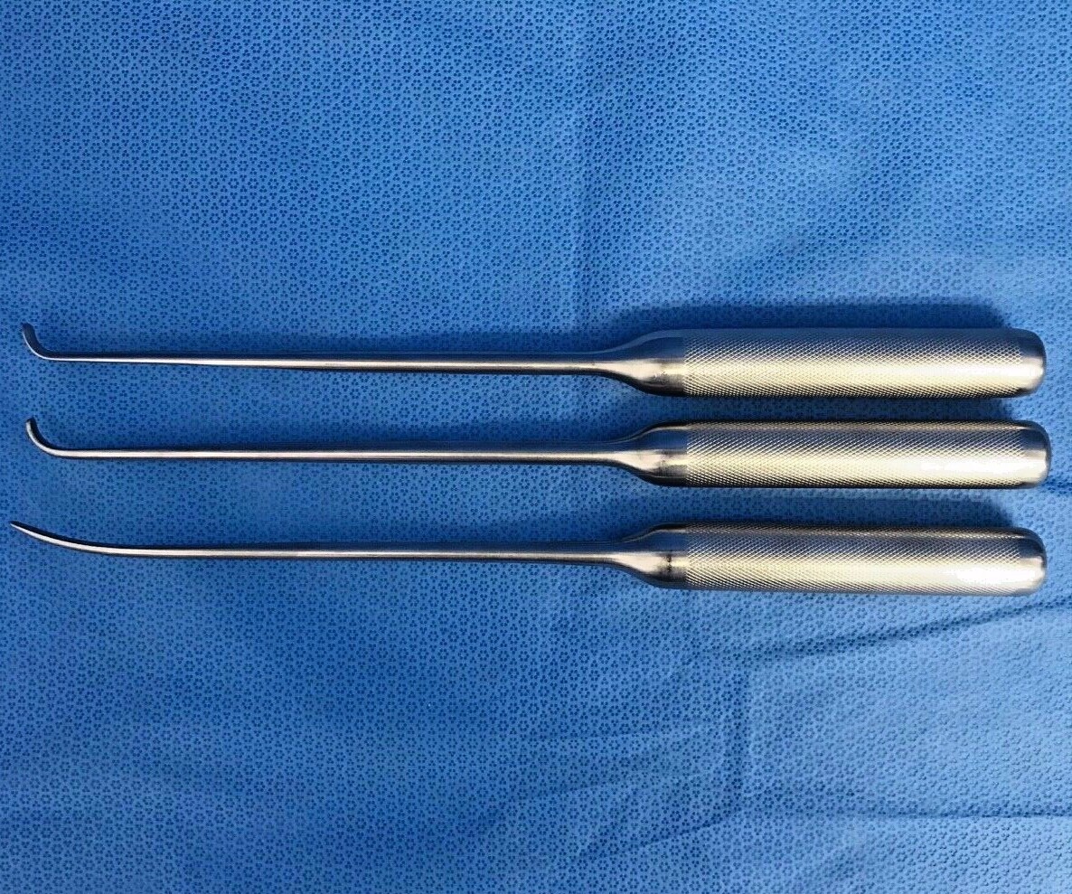 Acromed 2029-49 Wallie-Heinig Neuro Spinal Elevators, Sharp, Forward & Reverse