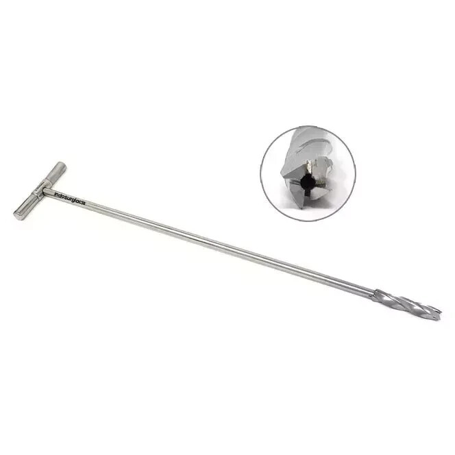Cannulated T Handle Reamer Instruments 9, 10, 11, 12mm (Set of 4pcs)