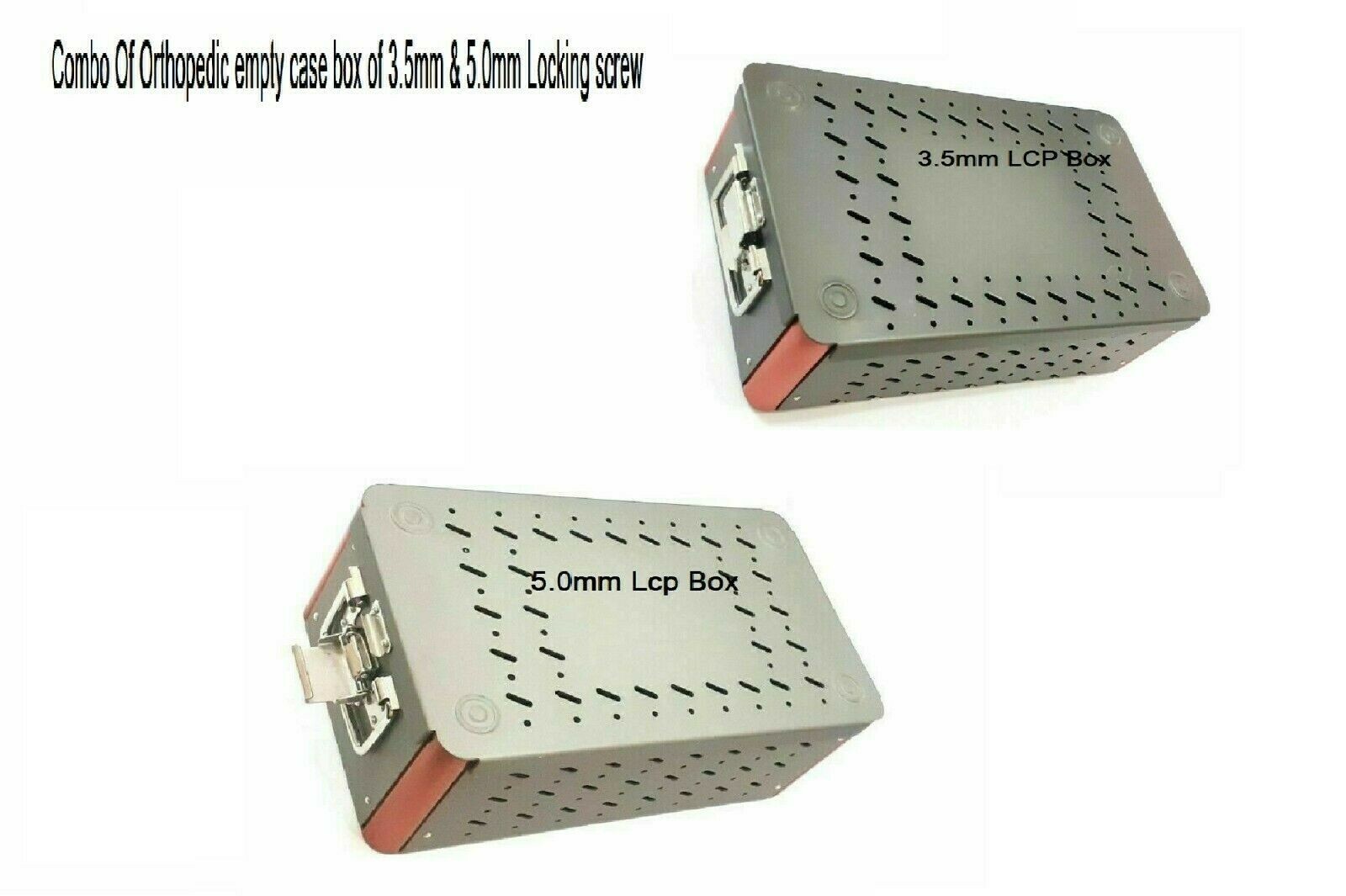 Orthopaedic combo of Empty LCP Box For 3.5 mm and 5.0 mm Locking screw