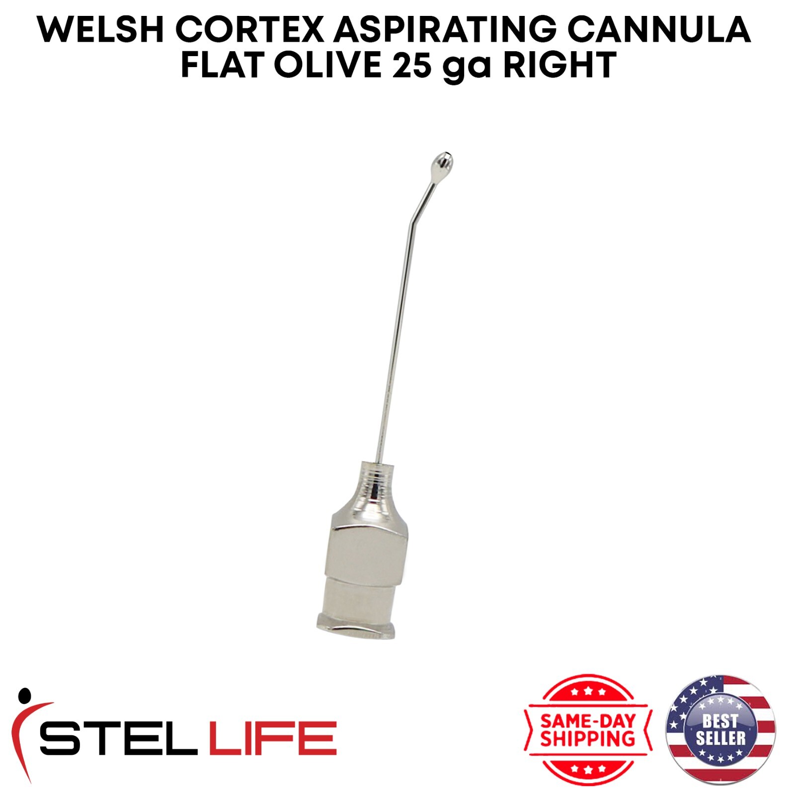 Welsh Cortex Aspirating Cannula Right Side 25G Surgical Ophthalmic Instrument