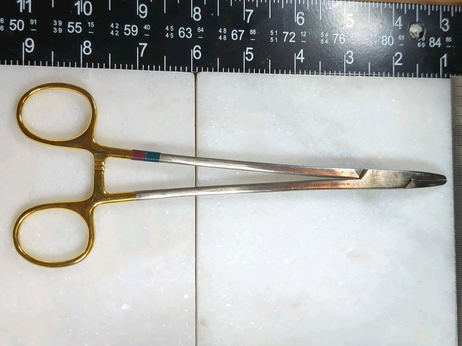 Jarit 121-210 Carb-Bite Heaney Needle Holder, Curved