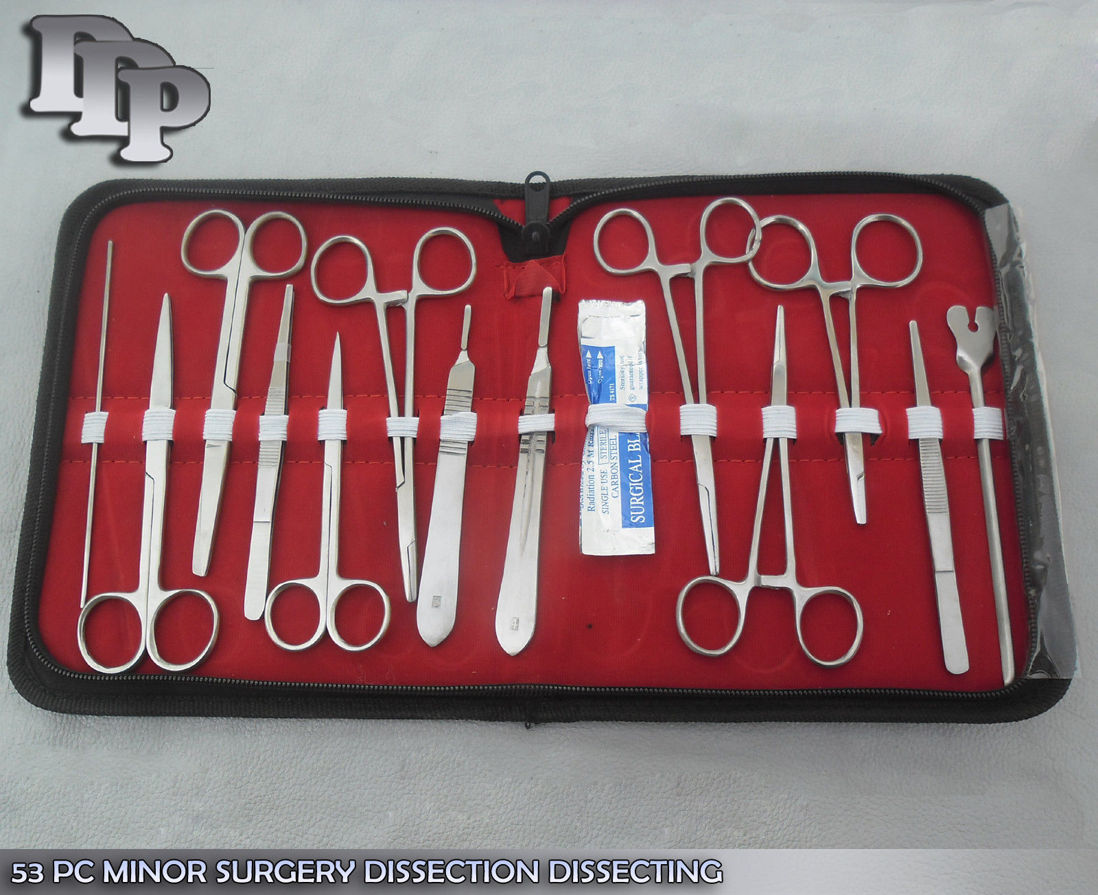 53 PC MINOR SURGERY DISSECTION DISSECTING STUDENT KIT SURGICAL INSTRU DS-1317