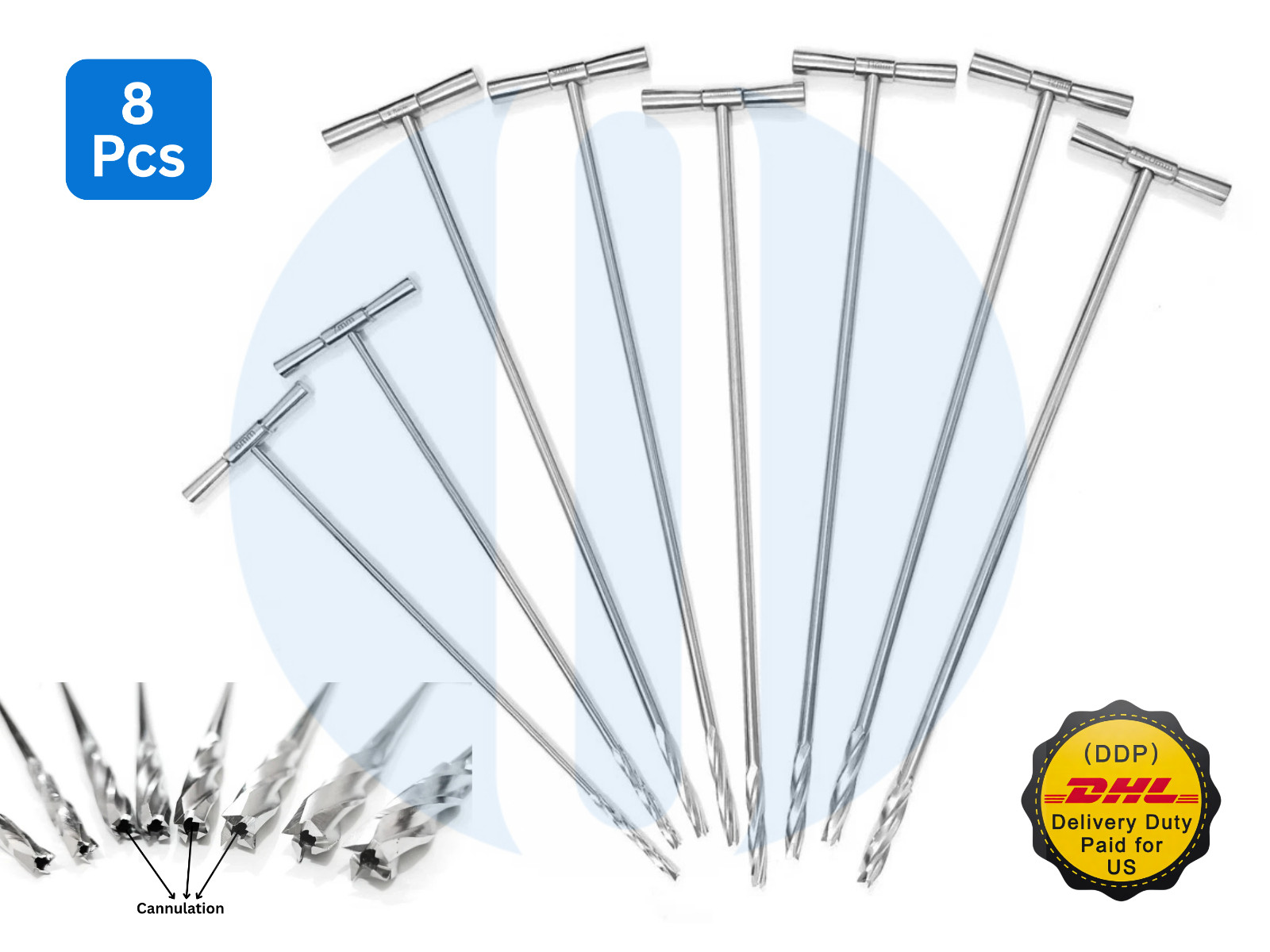 Cannulated Reamer T-Handle 6mm–13mm – Orthopedic Surgical Instrument SS Quality
