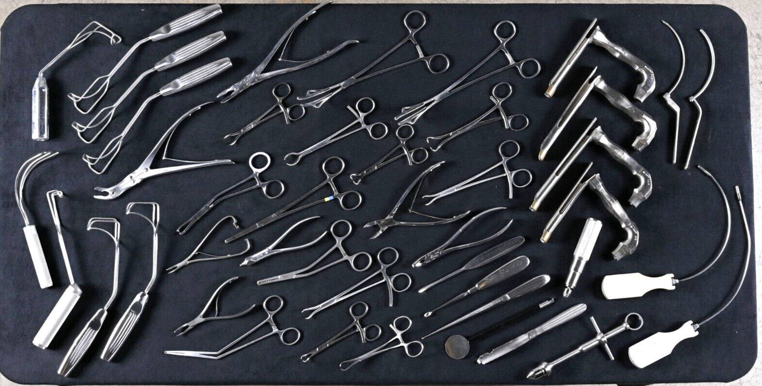Mixed Lot of Forty Three (43) Surgical Instruments As Pictured