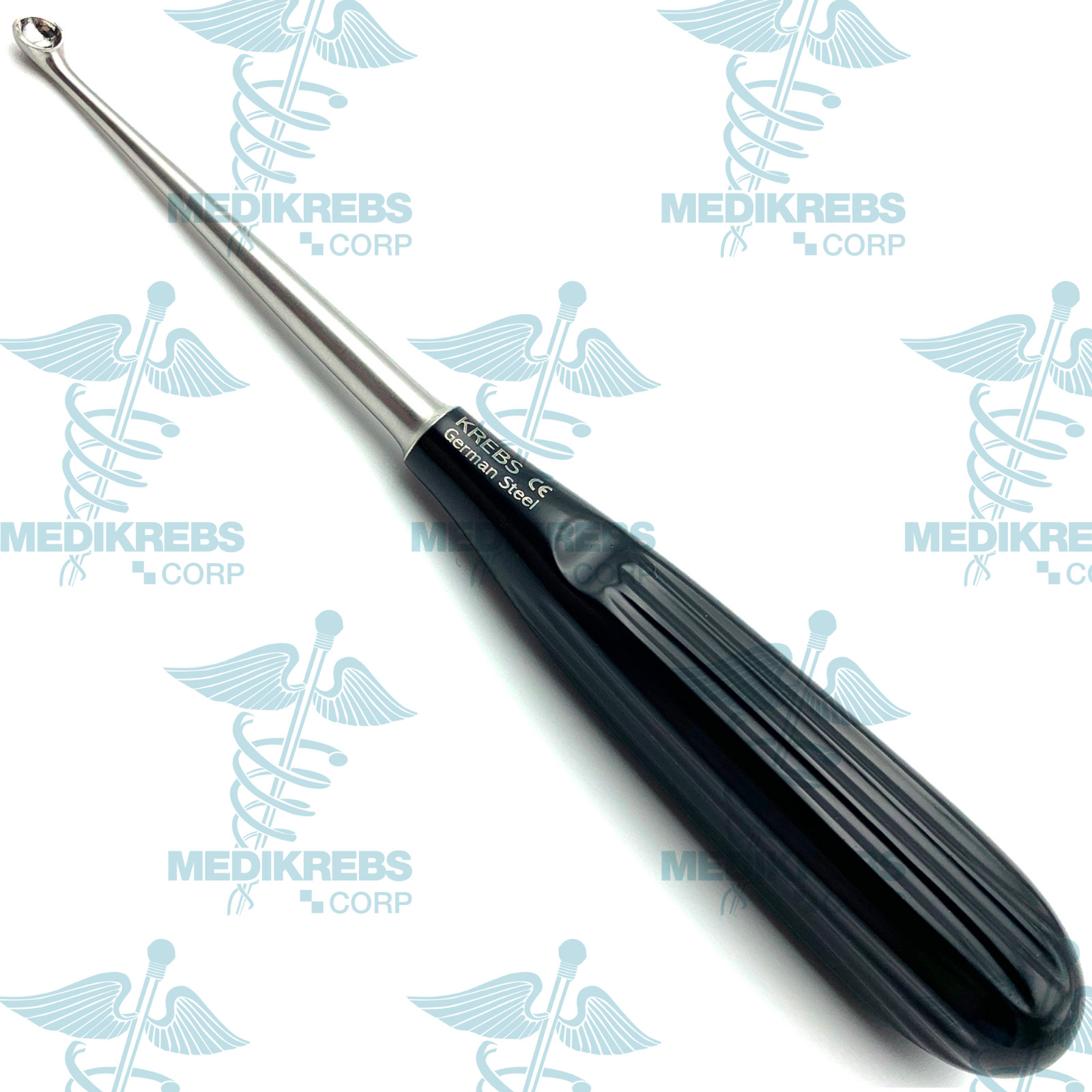 Spratt Bone Curette Black 17cm Fig 00 OR Grade German Steel Orthopedic Instrumen