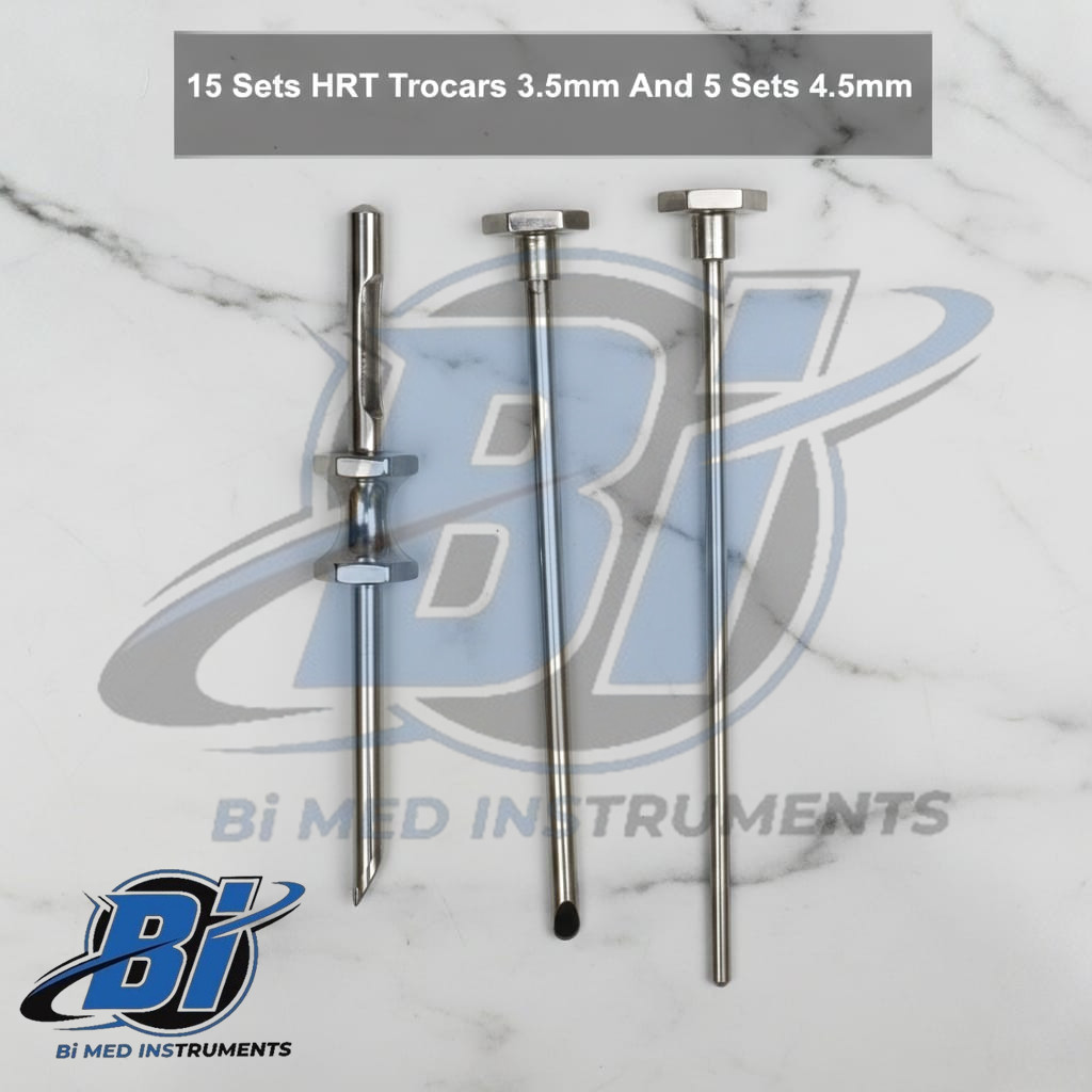 15 Sets HRT Trocars 3.5mm And 5 Sets 4.5mm High Quality Stainless Steel