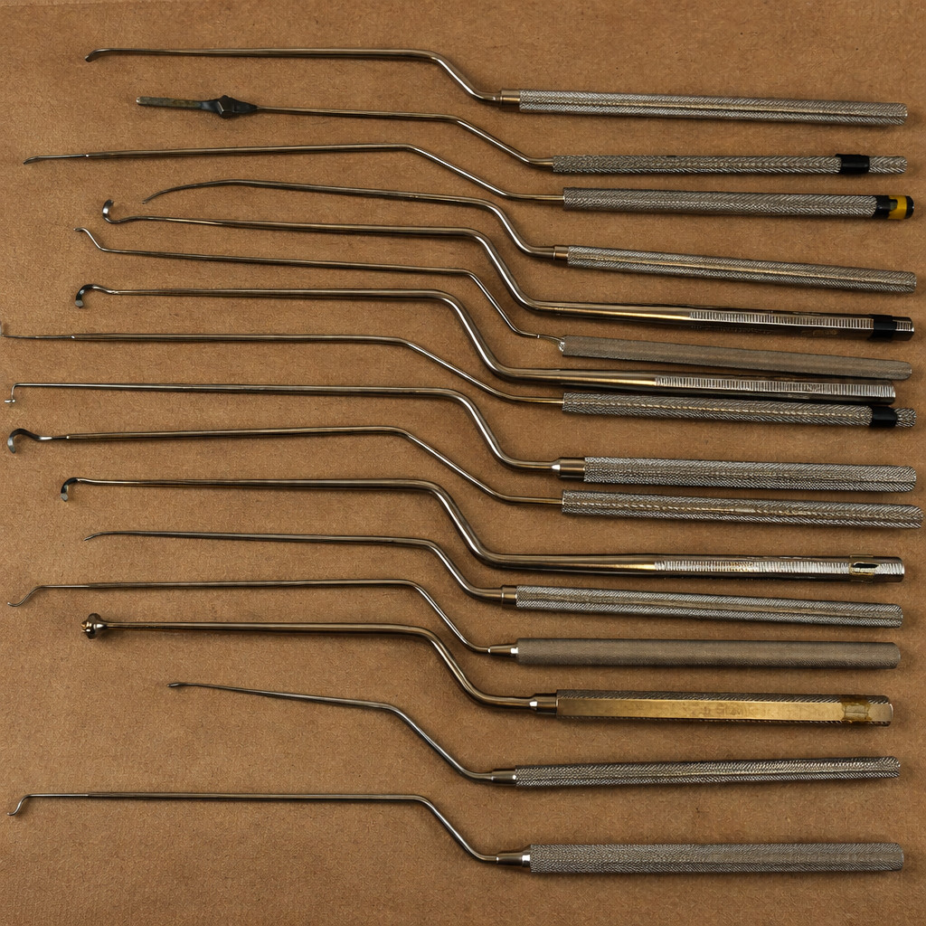 V. Mueller Weck Codman Transphenoidal Bayonet Instruments Neurology Set of 16