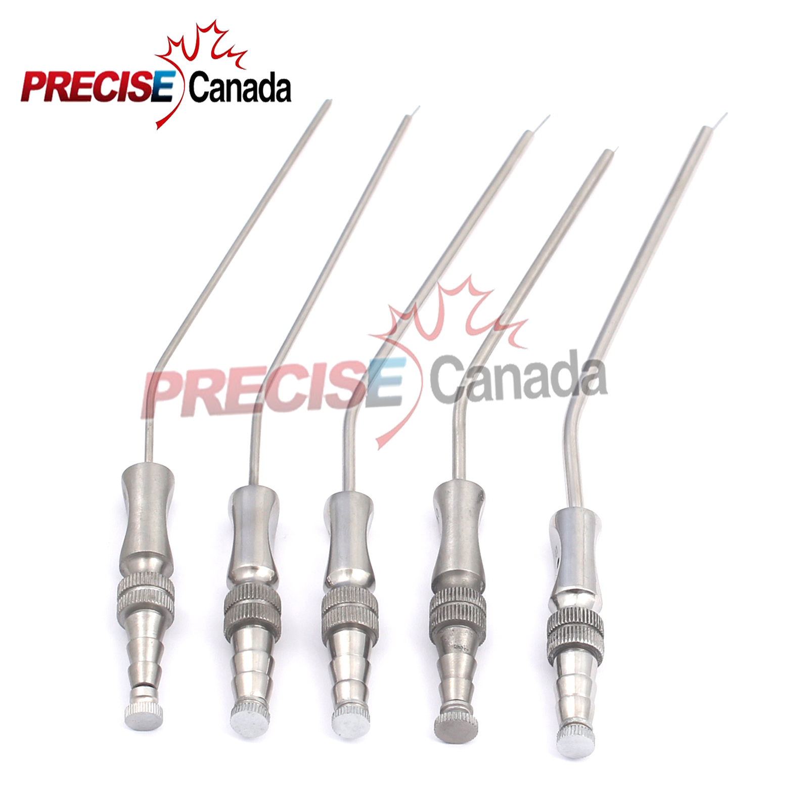 Frazier Suction Tubes Set Of 5 Pieces Neuro Surgical Ear Instruments