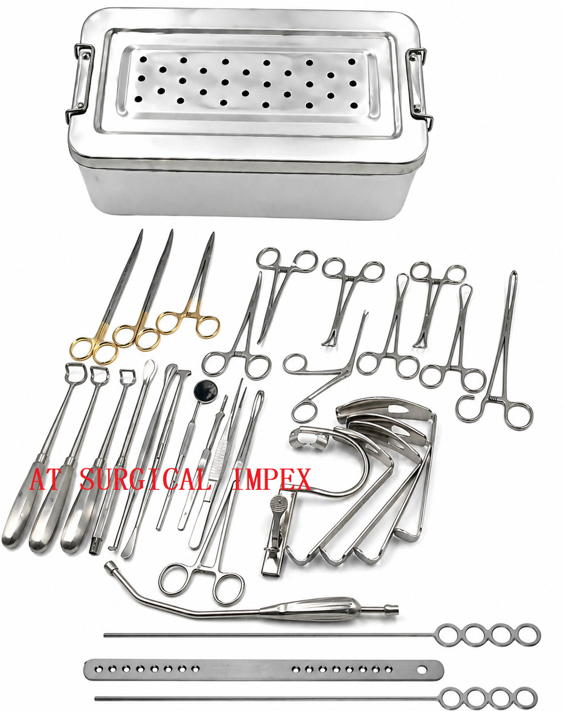 Tonsillectomy & Adenoidectomy Surgical Instruments Set ENT Surgery Kit Stainless