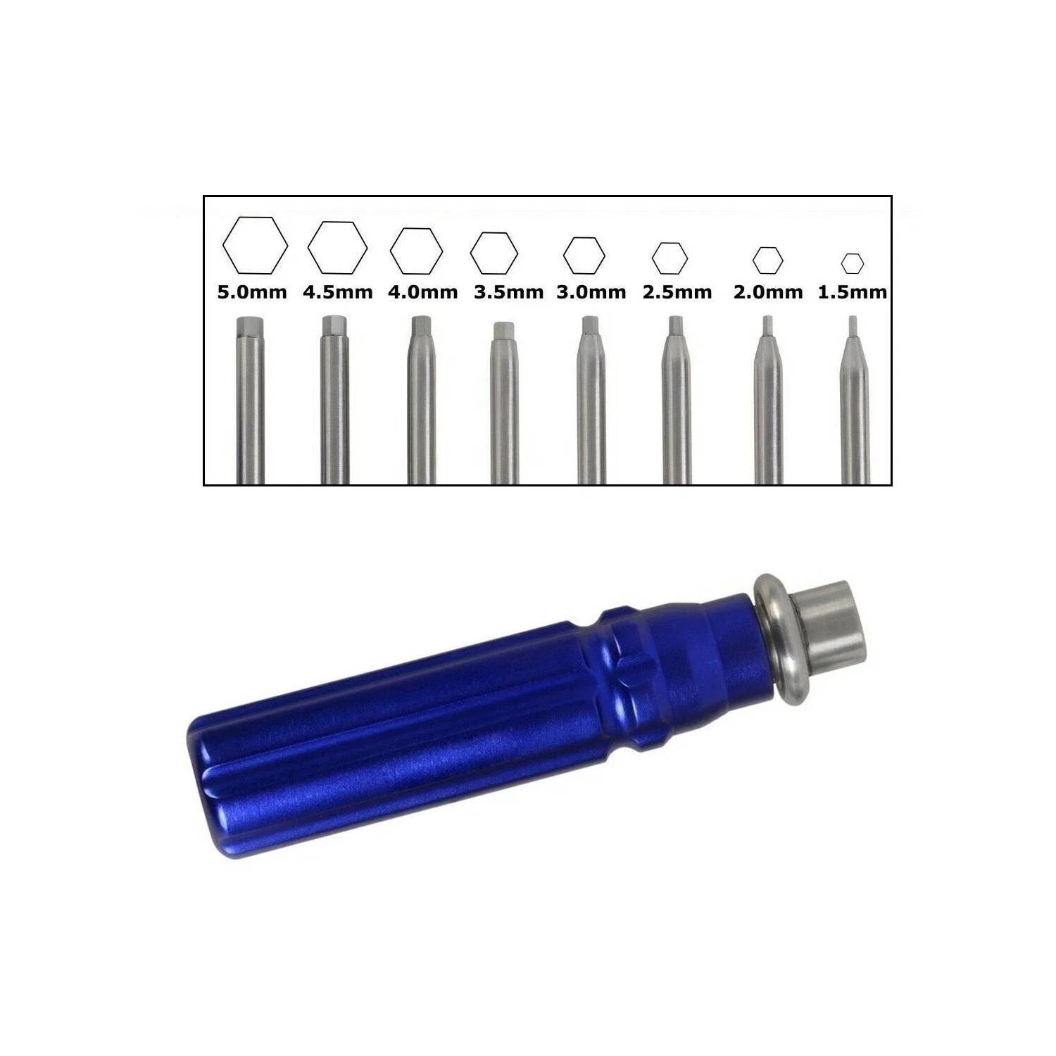 Orthopedic Bone Screwdriver Set With Quick Coupling Handle Surgical Instruments