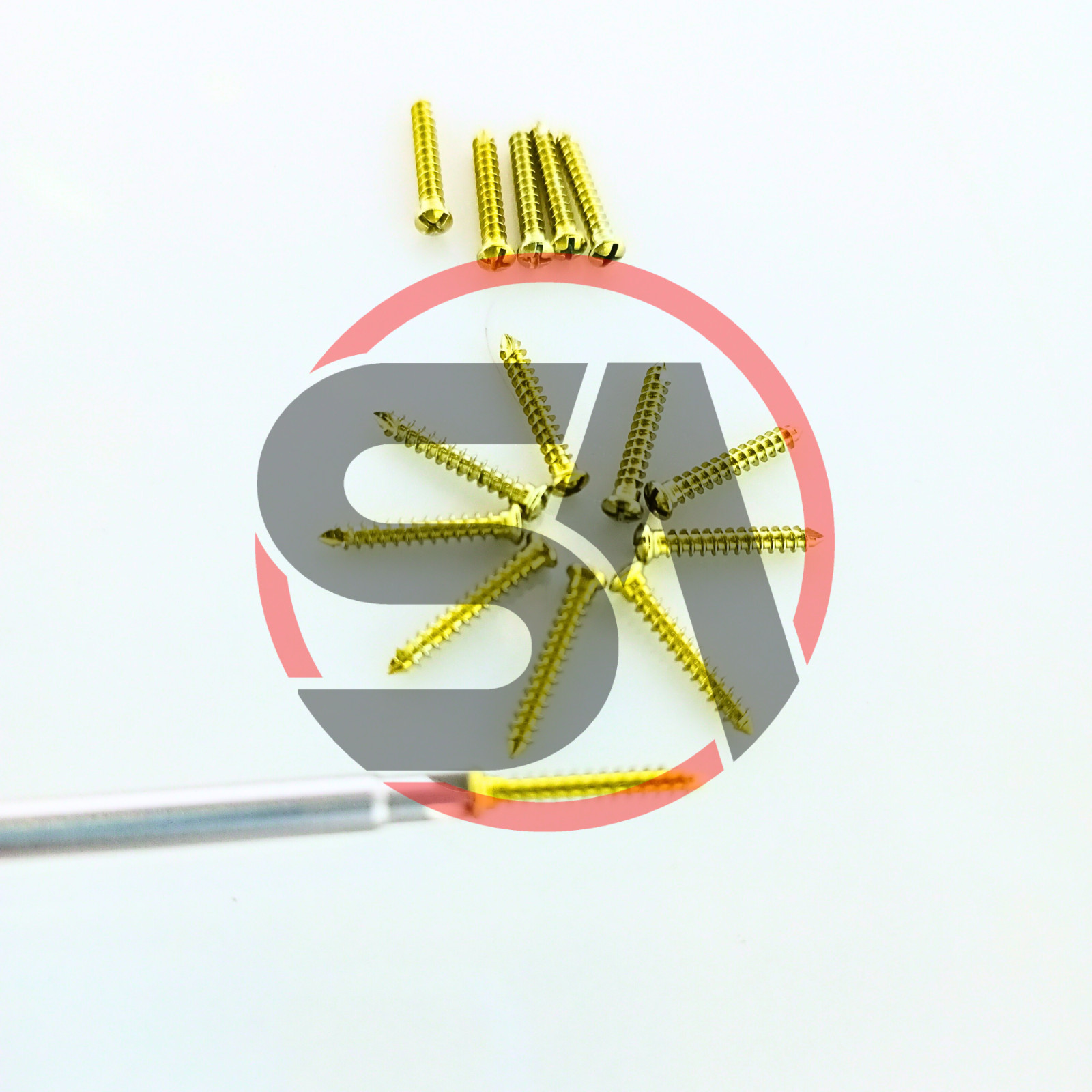 Maxillofacial Cross Head Mini Screws 2.0mm Self-Drilling 5-11mm 100 Pcs Set Ti