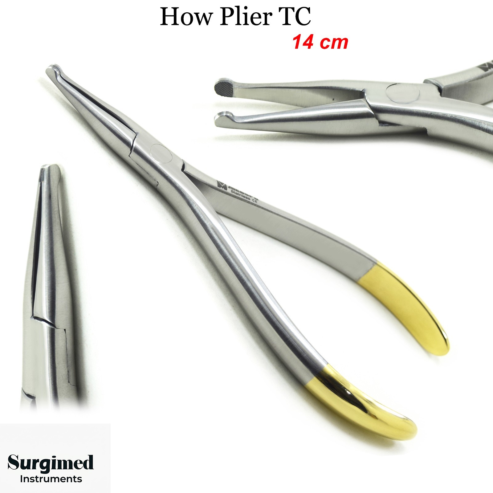 How Plier TC 14cm Dental Precision Archwire and Ligature Placement Instrument