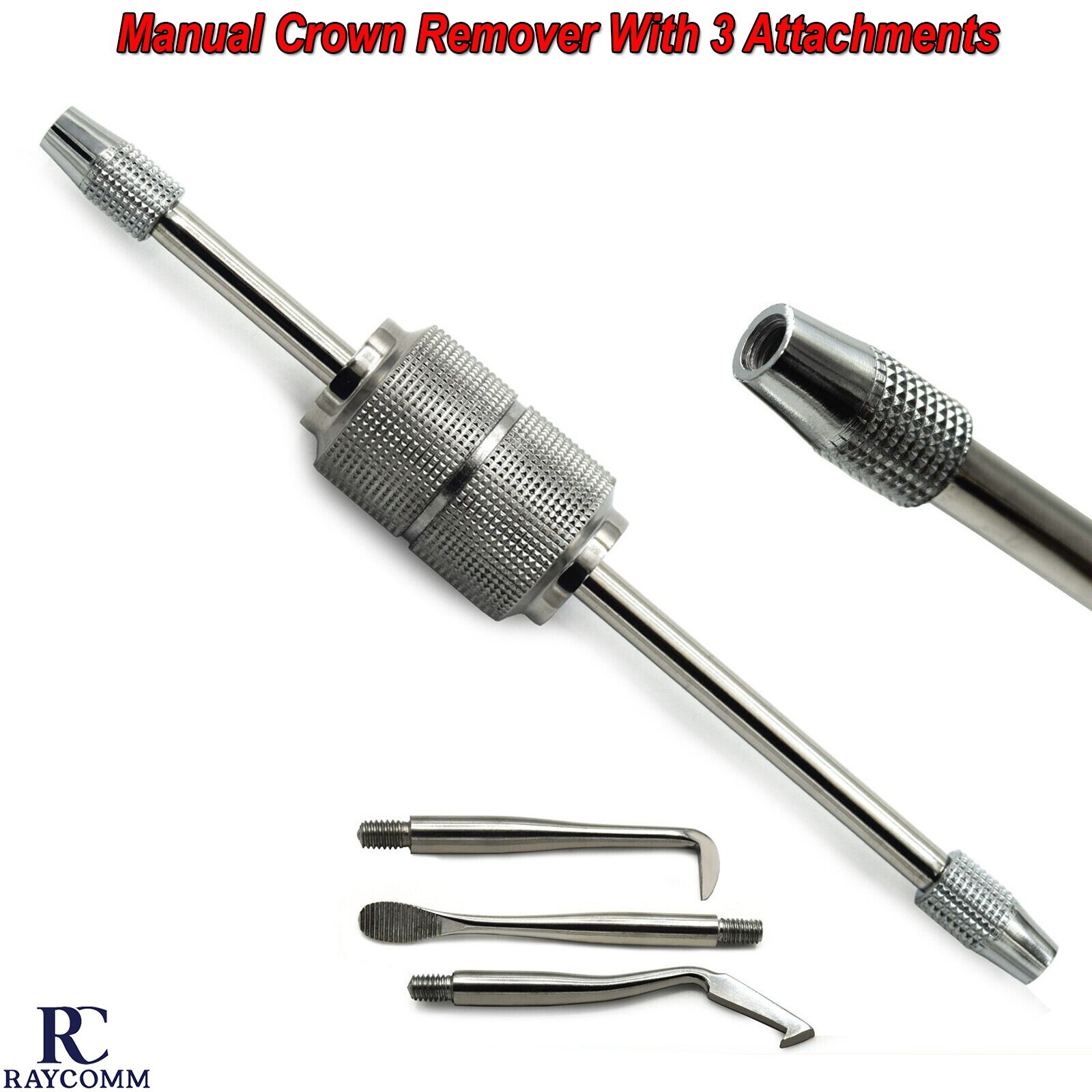 Orthodontic Crown Removal manual Dental Crown Bridges Remover With 3 Attachments