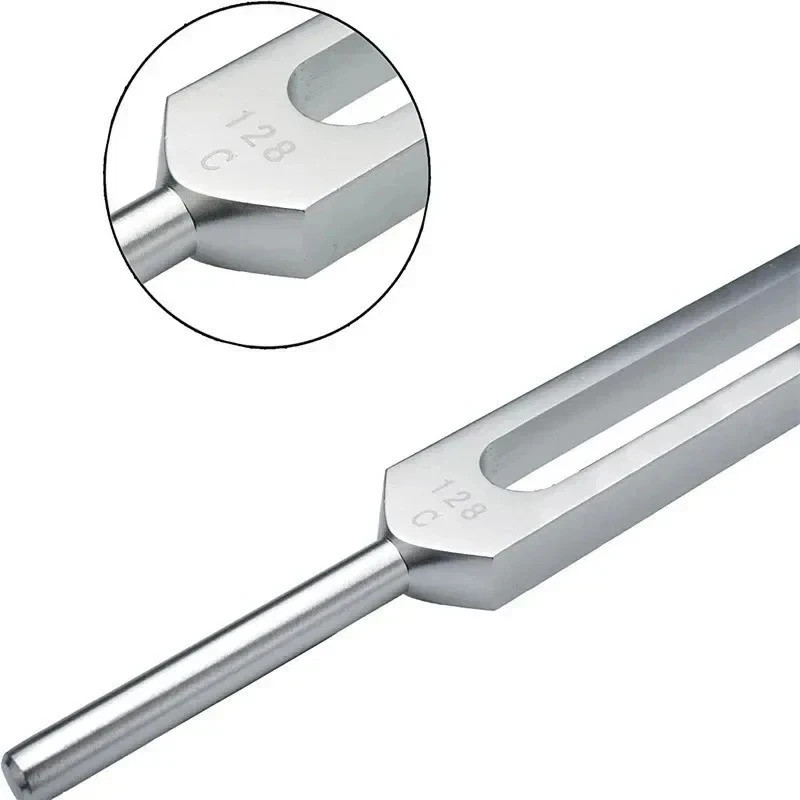 128Hz Healing Tuning Fork With Silicone Hammer Sound Therapy Musical Instrument