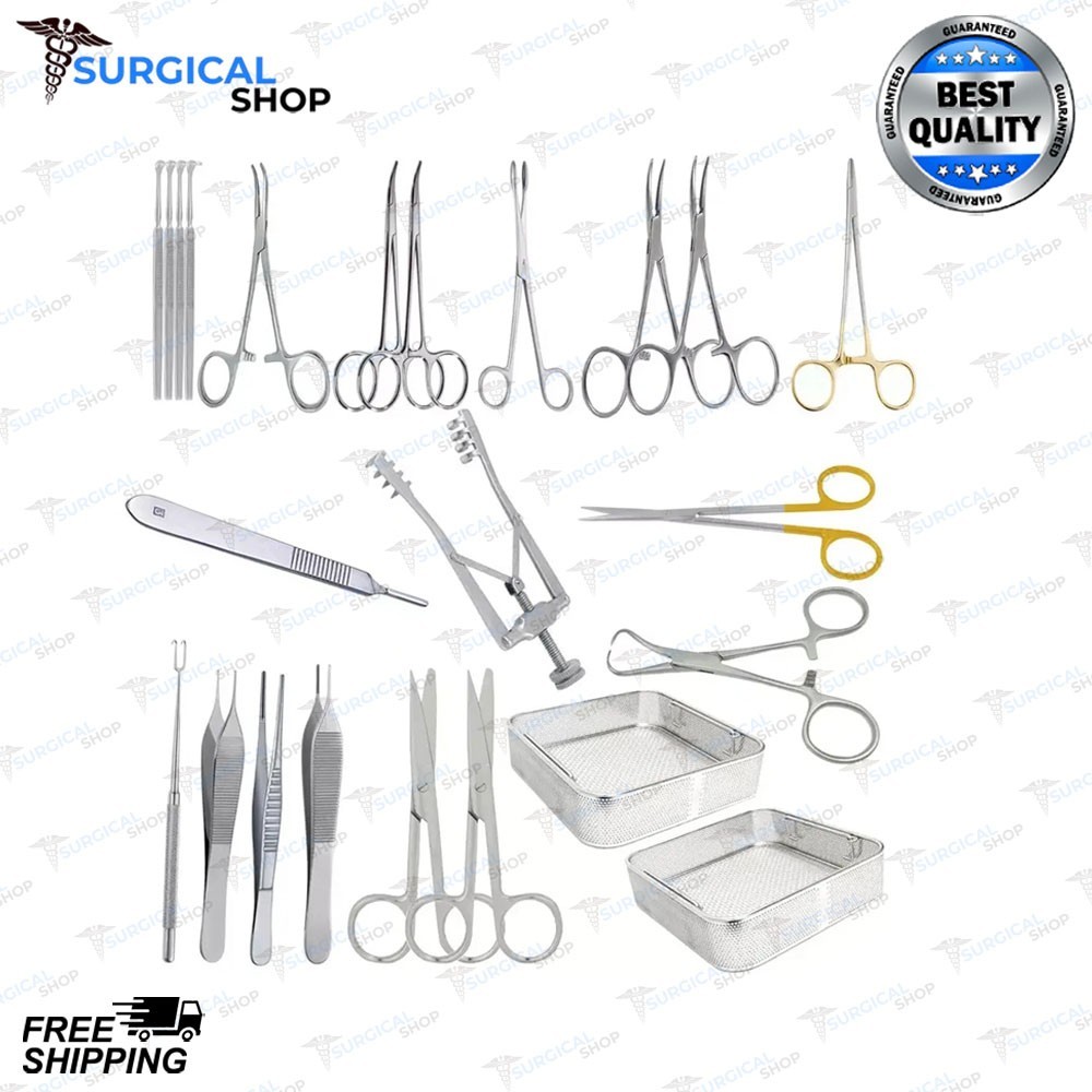 Cut down Paediatric Set of 23Pcs for Paediatrics Set General Surgery Instruments