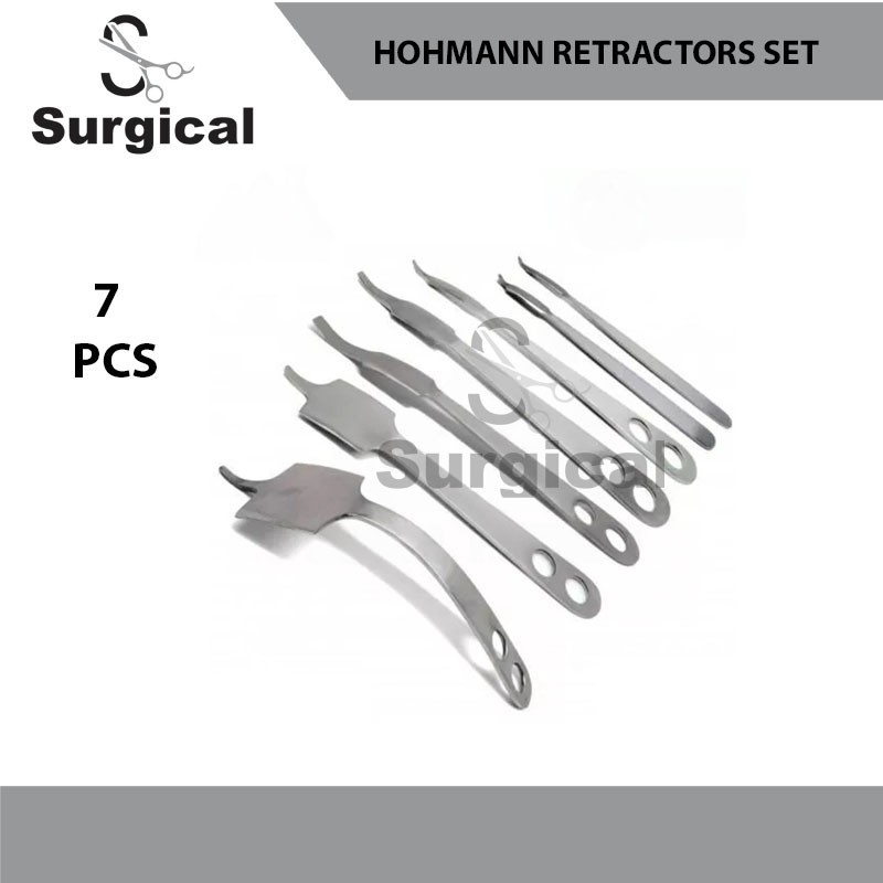 Hohmann Retractor Set | 7 Pcs | Orthopedic Surgical Instruments