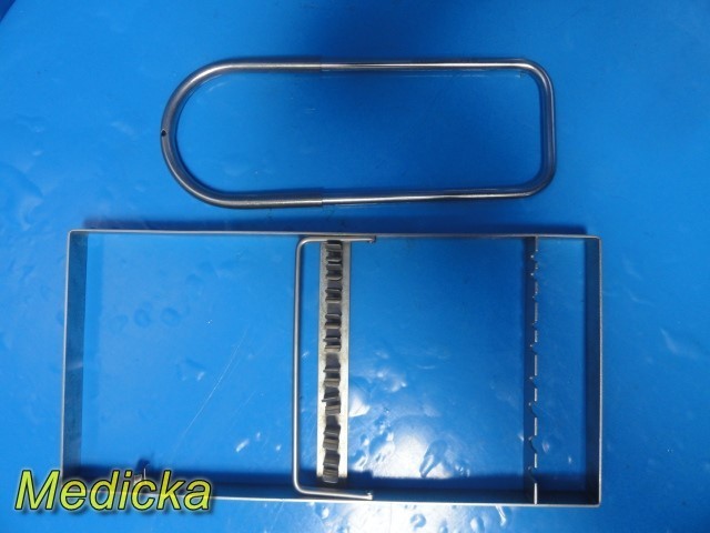 2x Stainless Steel Instrument Holders – D-Stringer + Multi-Slot Rack ~ 38698