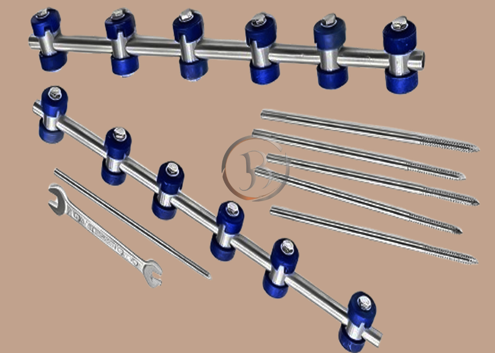 External fixator Orthopedic Stainless Steel A-O Calmp 5.0mm 9PCS Set Surgical