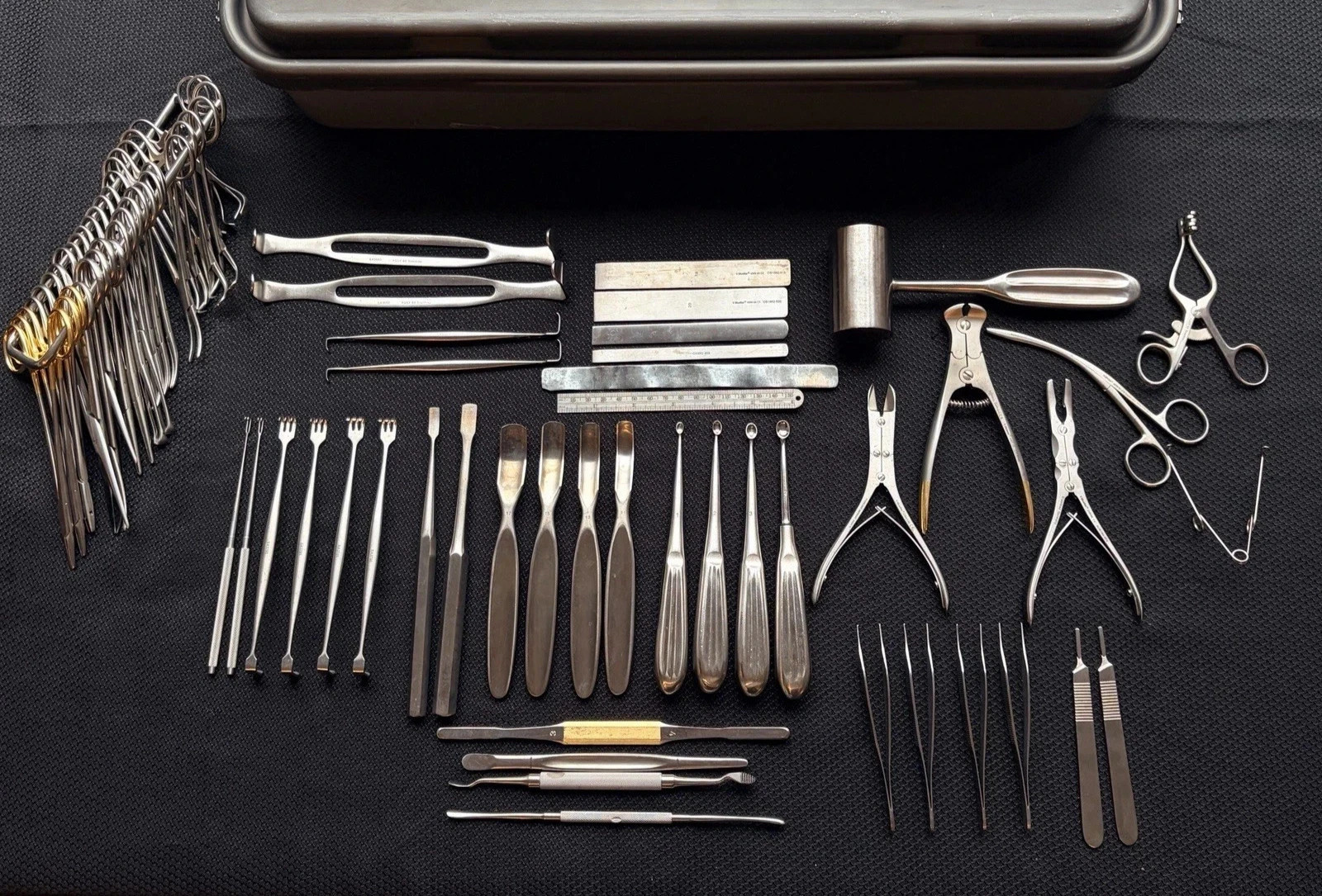 55 Piece V. Mueller Podiatry Instrument Tray w/ Case