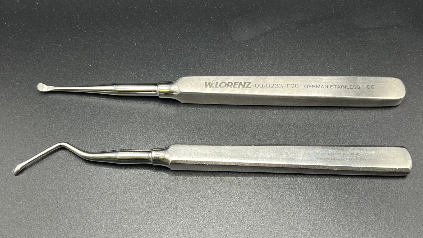 W. Lorenz Molt Curette 09-0230(#5L) and 09-0233(#2) Set